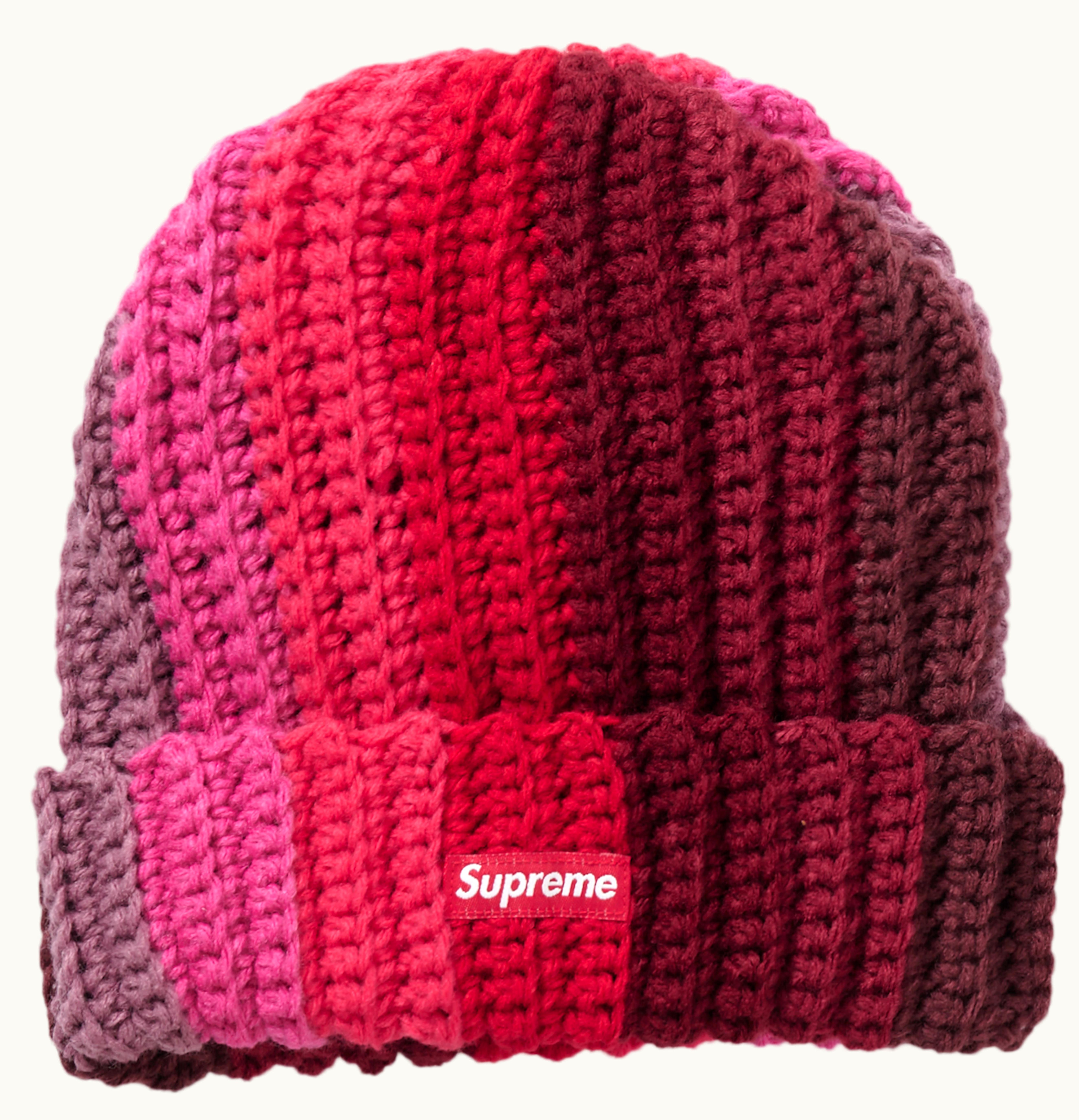 Supreme Supreme Gradient Crochet Beanie Red