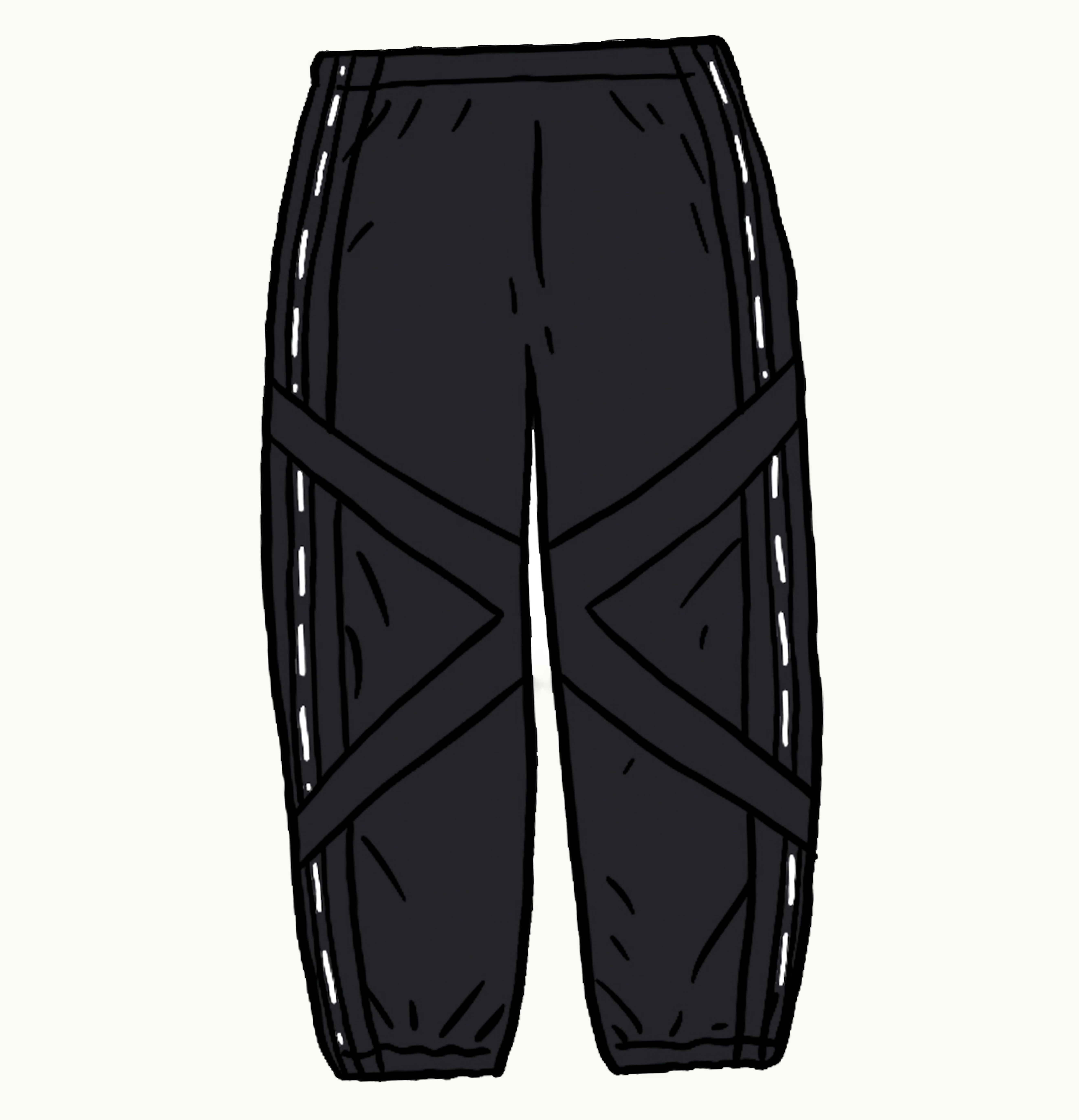 Supreme Supreme Cross Paneled Track Pant Black