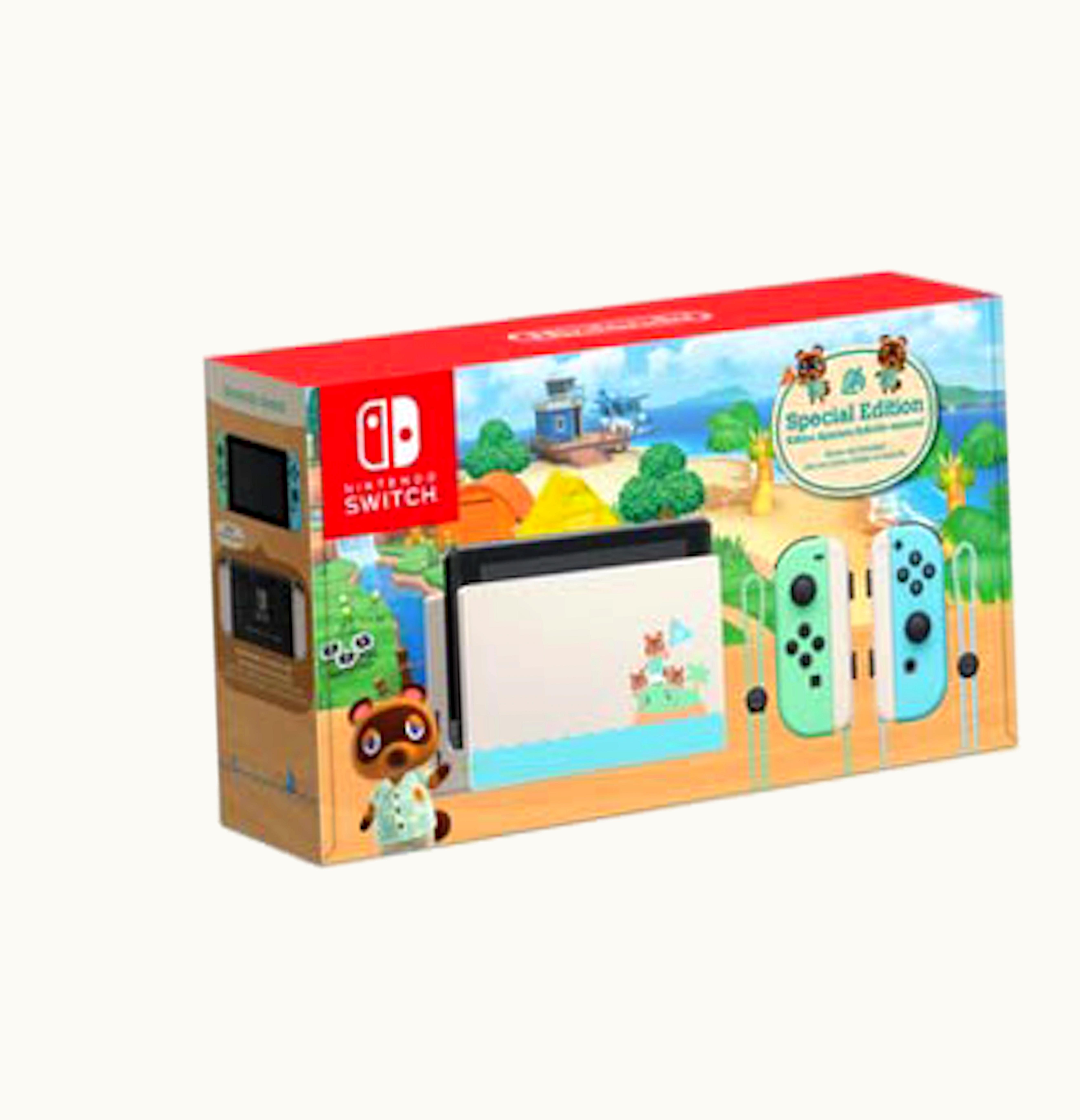 Nintendo Nintendo Switch Animal Crossing New Horizons Edition Console HADSKEAAA Blue Green