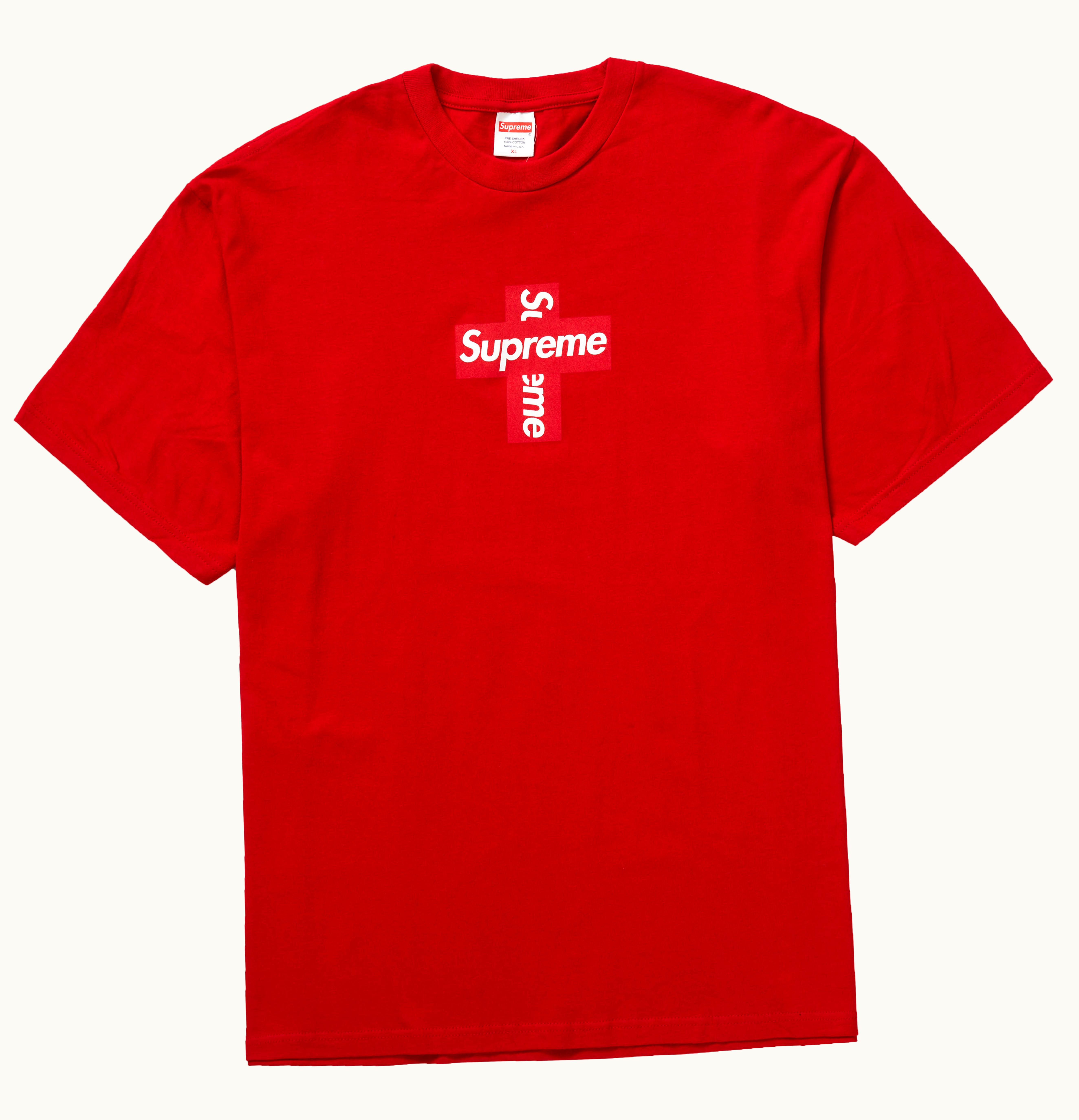 Supreme Supreme Cross Box Logo Tee Red