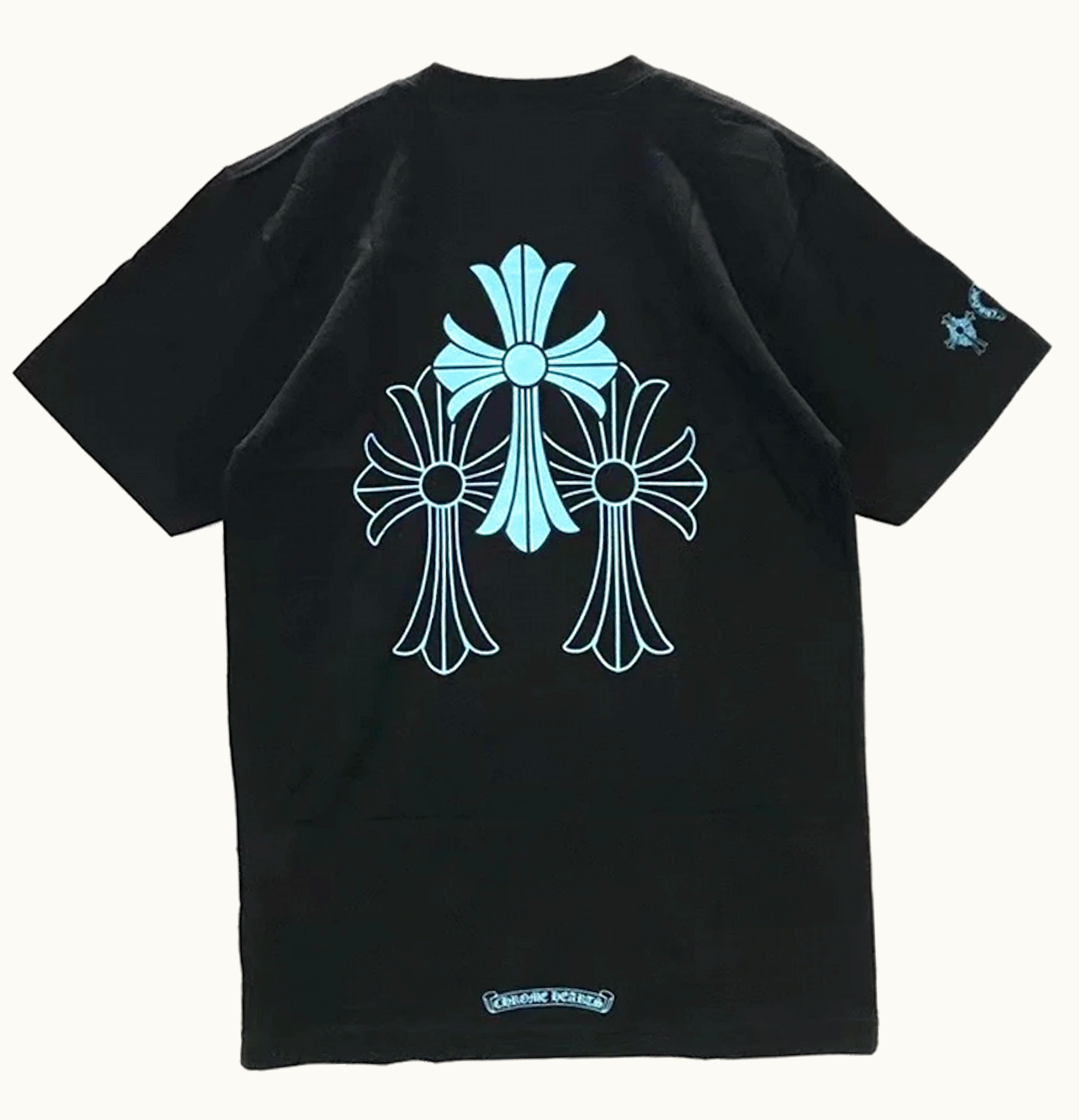 Chrome Hearts Chrome Hearts Triple Cross Logo S S T Shirt Black