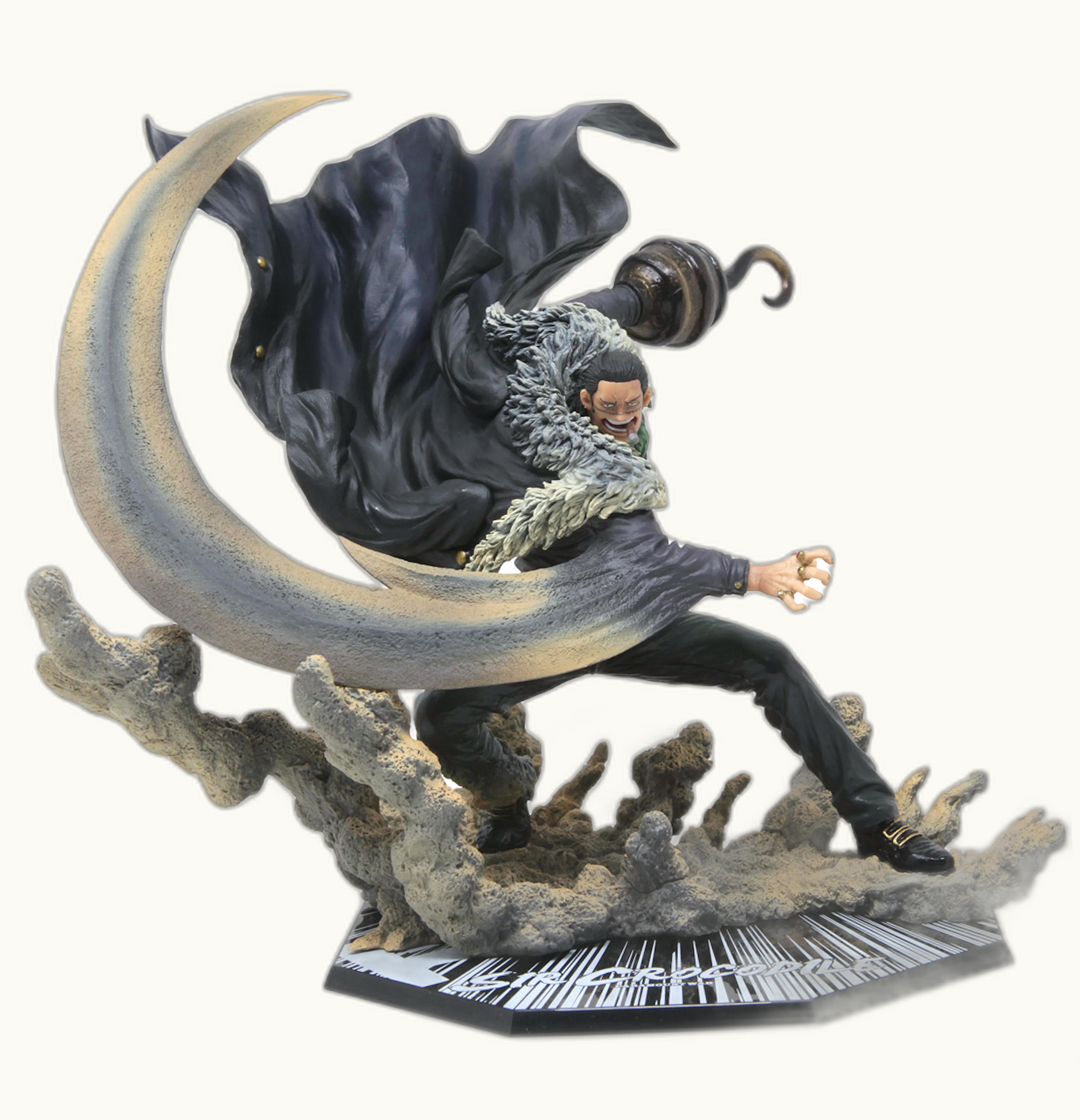 Bandai Bandai Figuarts Zero One Piece Extra Battle Sir Crocodile Paramount War Action Figure Black