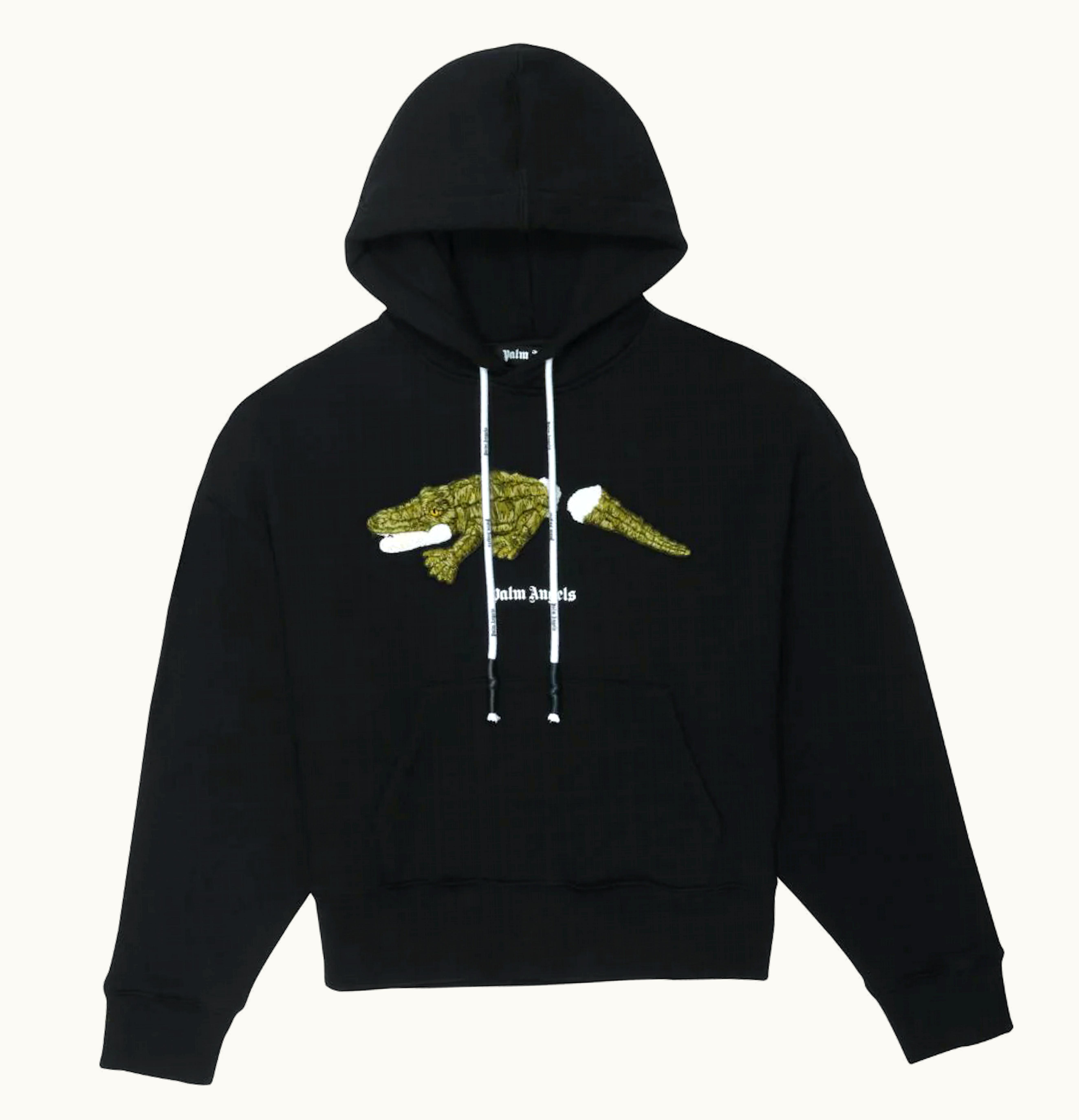 Palm Angels Palm Angels Crocodile Hoodie Black