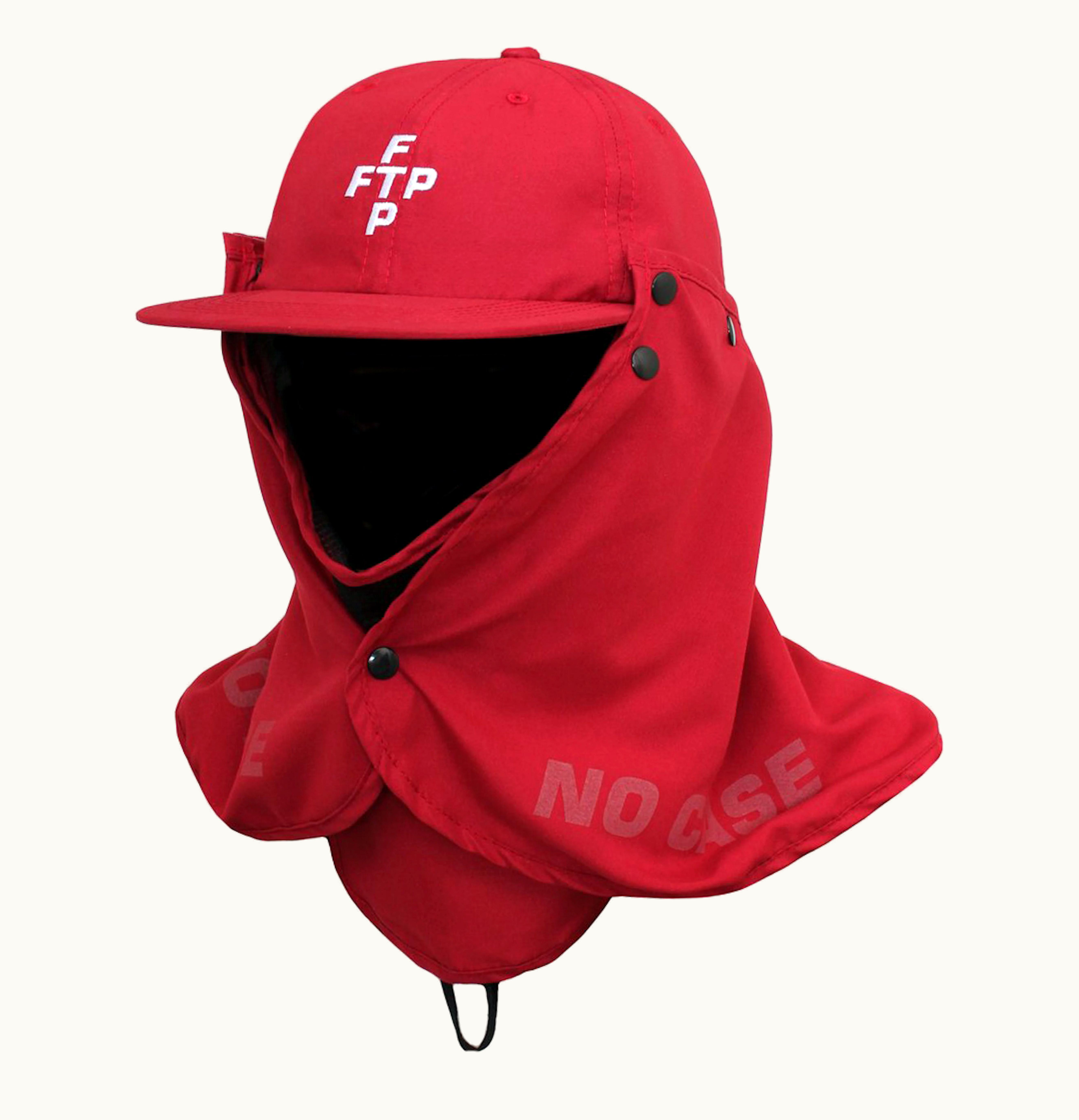 FTP FTP Facemask Cross Logo Hat Cardinal