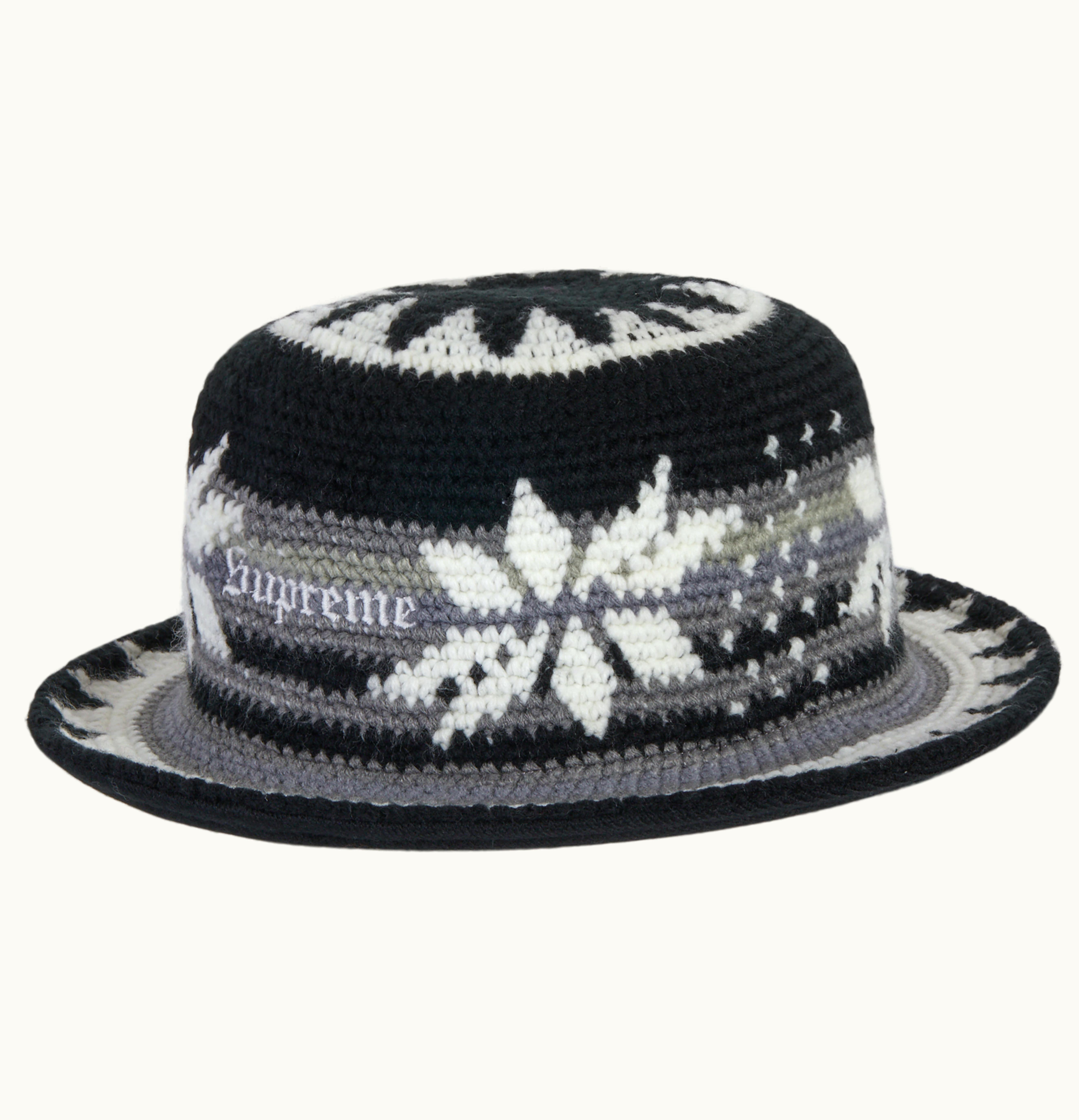 Supreme Supreme Snowflake Crochet Crusher Black