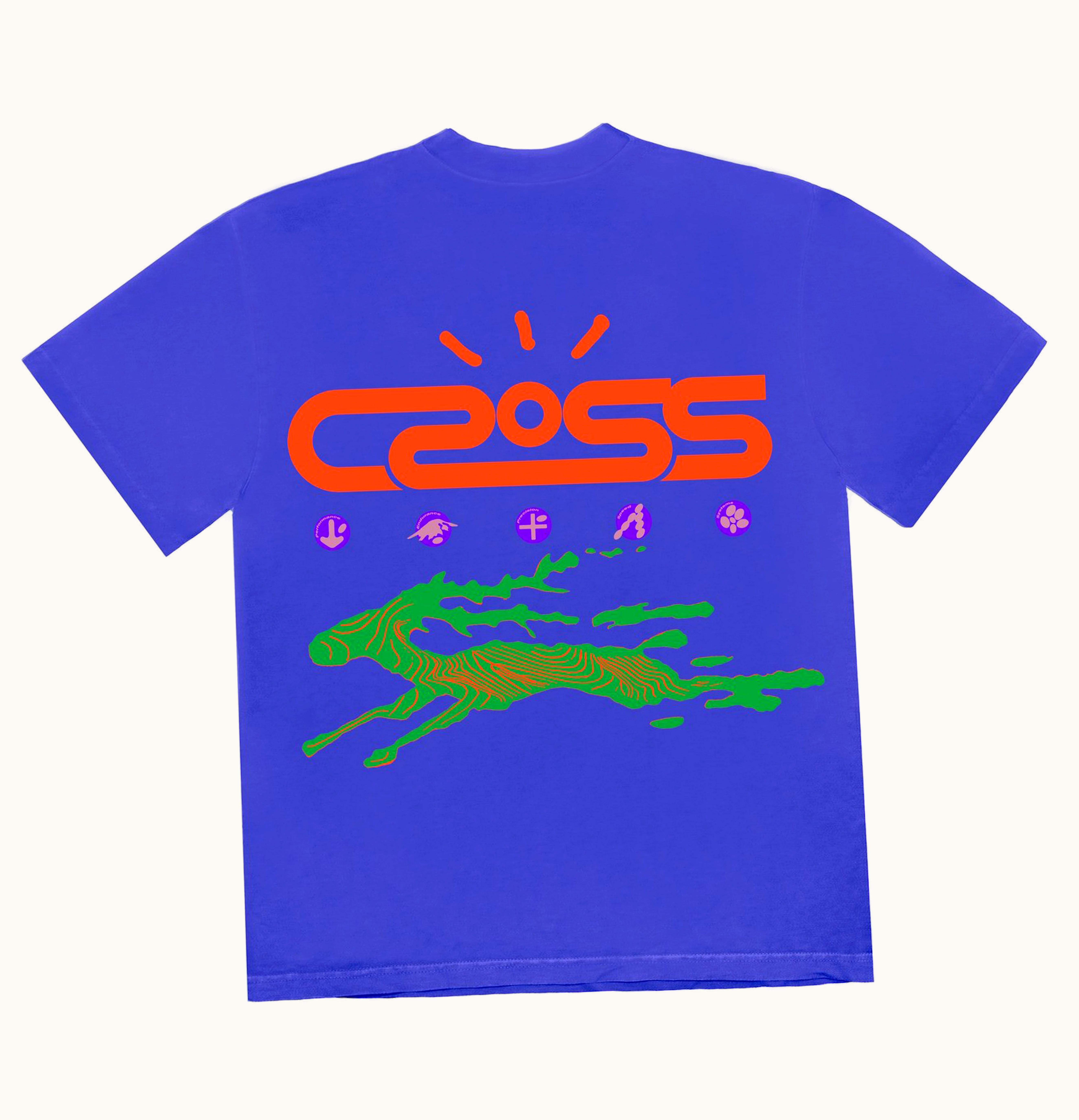 Travis Scott Travis Scott Cactus Jack Cross Tech Tee I Royal