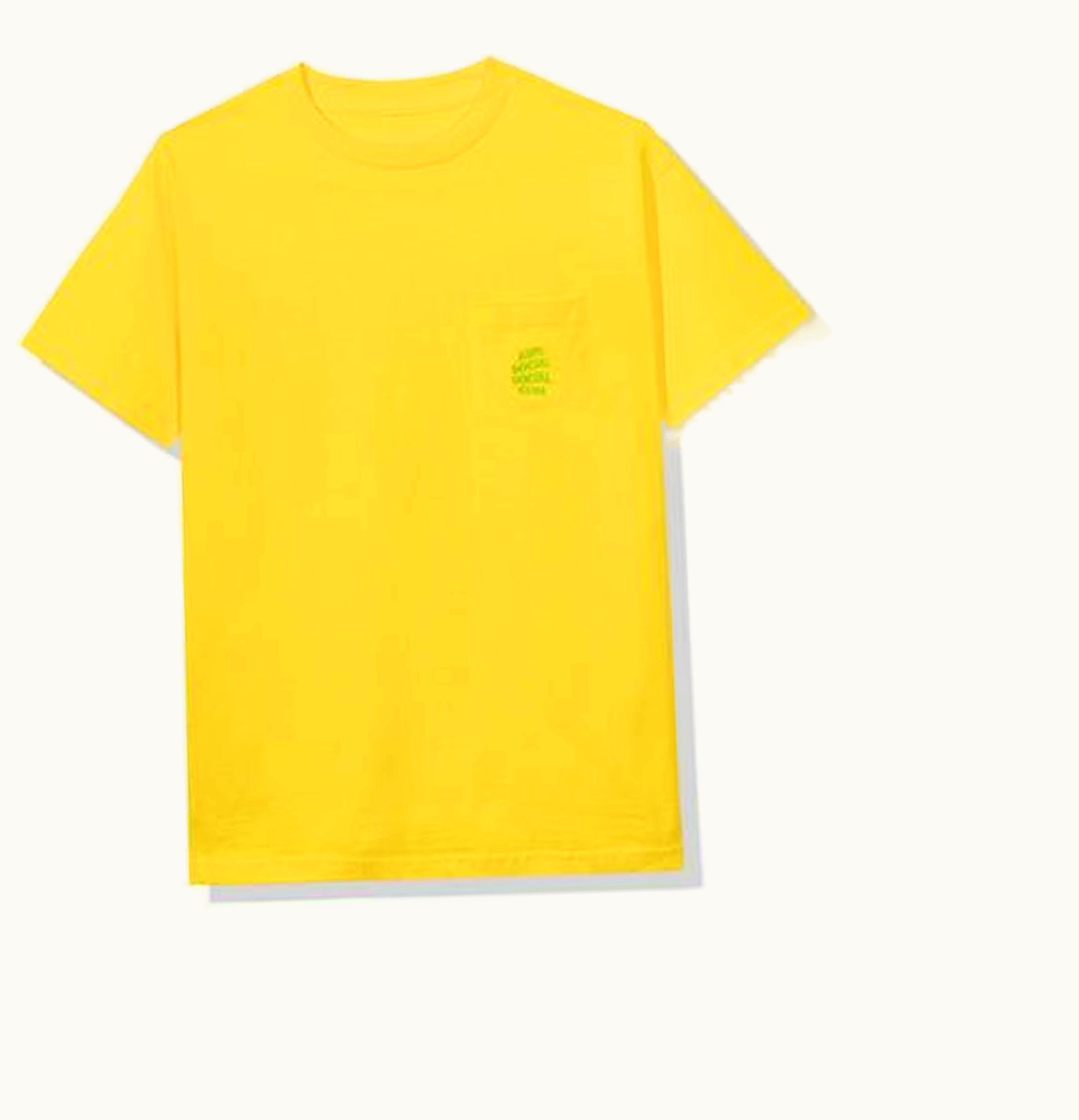Anti Social Social Club Anti Social Social Club Cross My Heart Tee Yellow