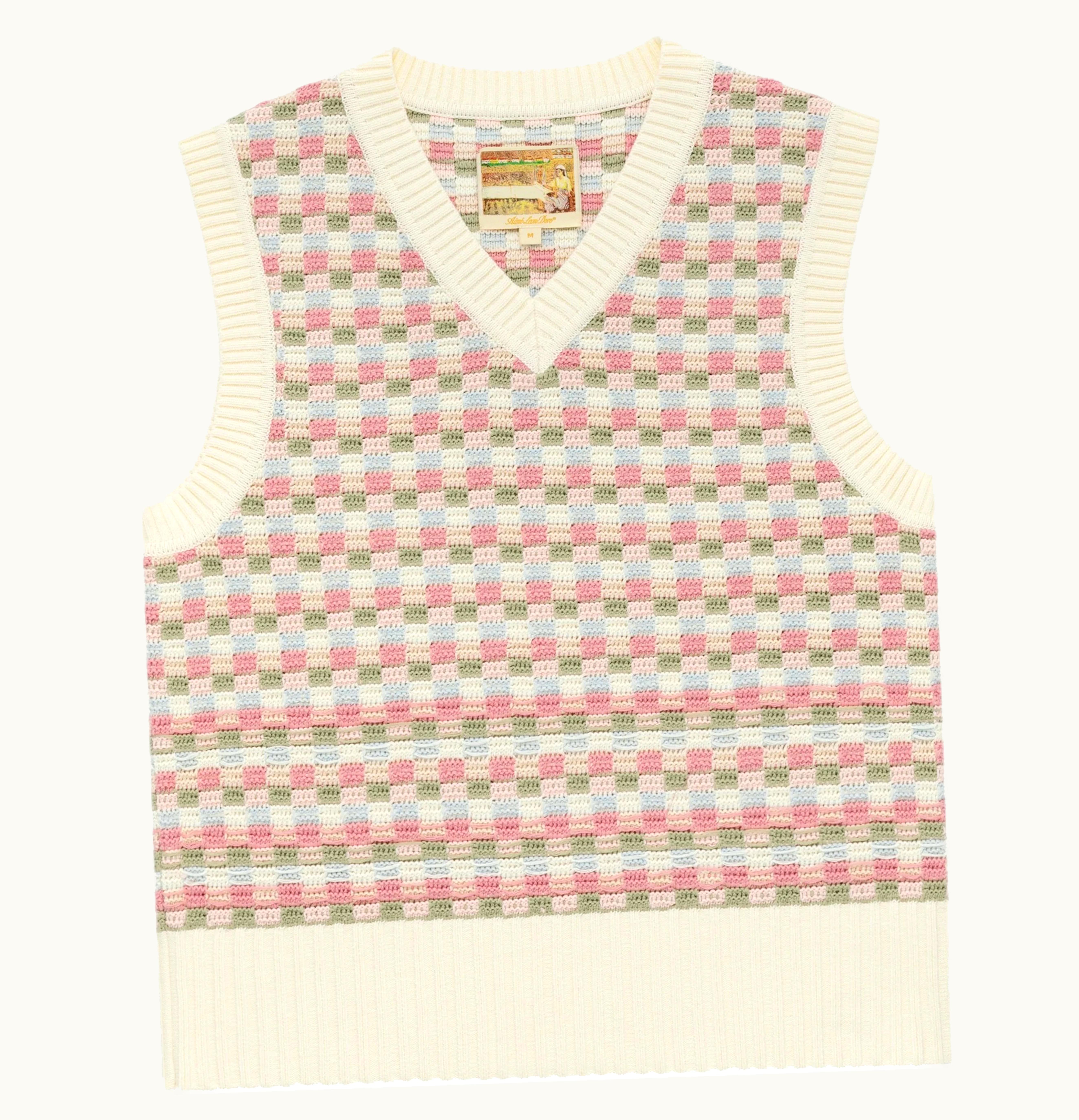 Aime Leon Dore Aime Leon Dore Crochet Vest Brown Multi