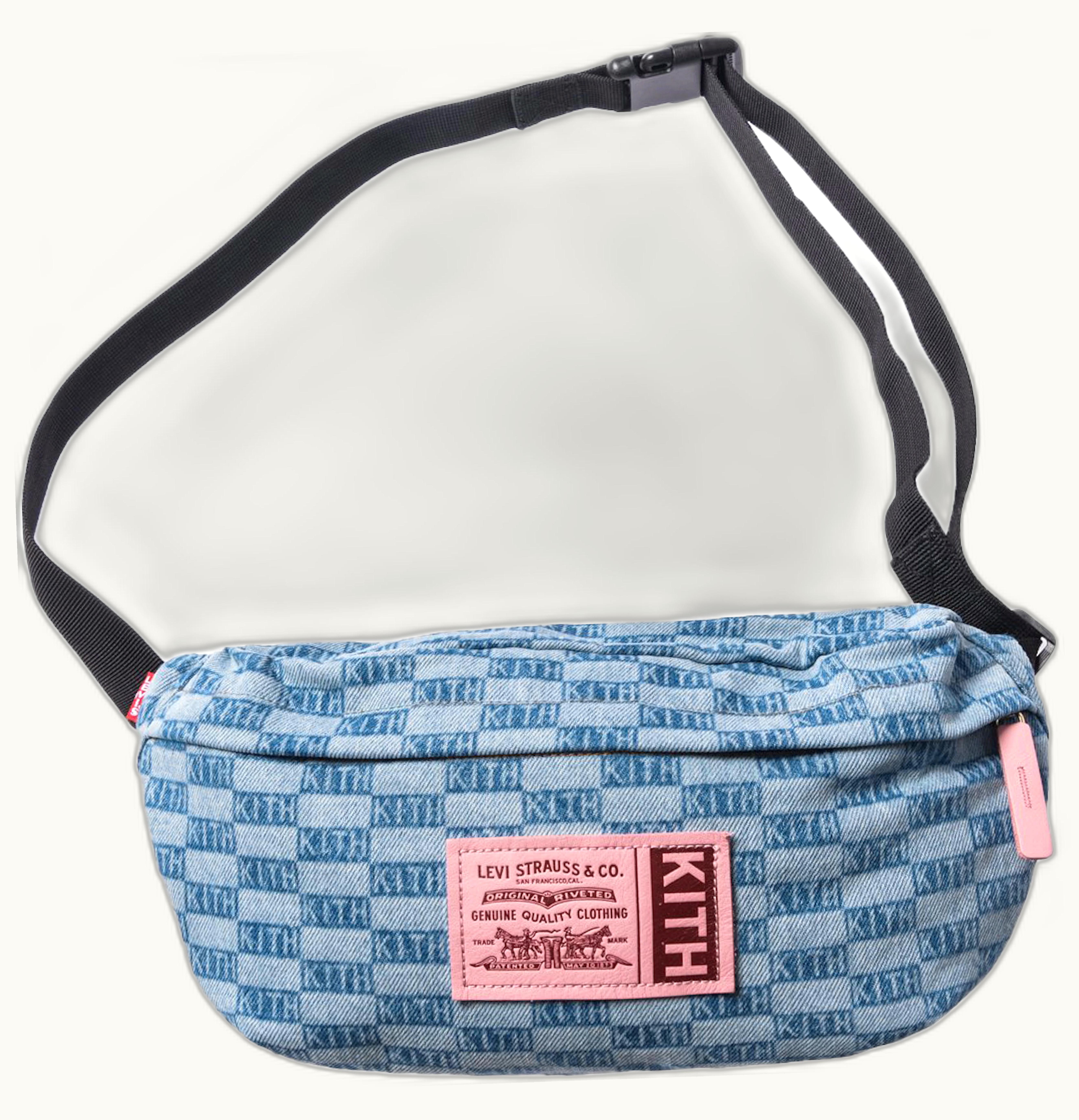 Kith Kith x Levis Salt Bleach AOP Crossbody Bag Light Blue