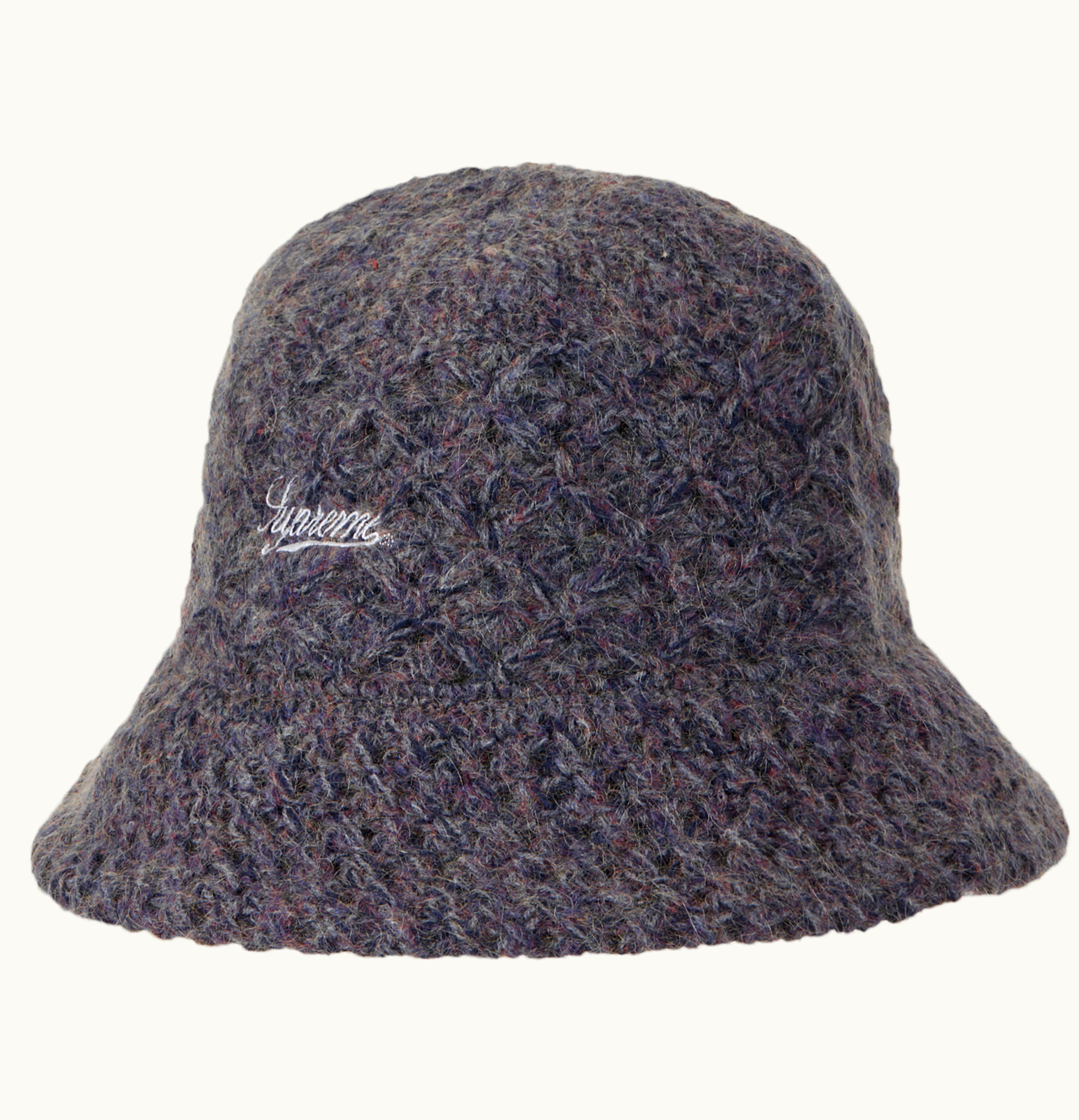 Supreme Supreme Mohair Crochet Crusher Navy Melange