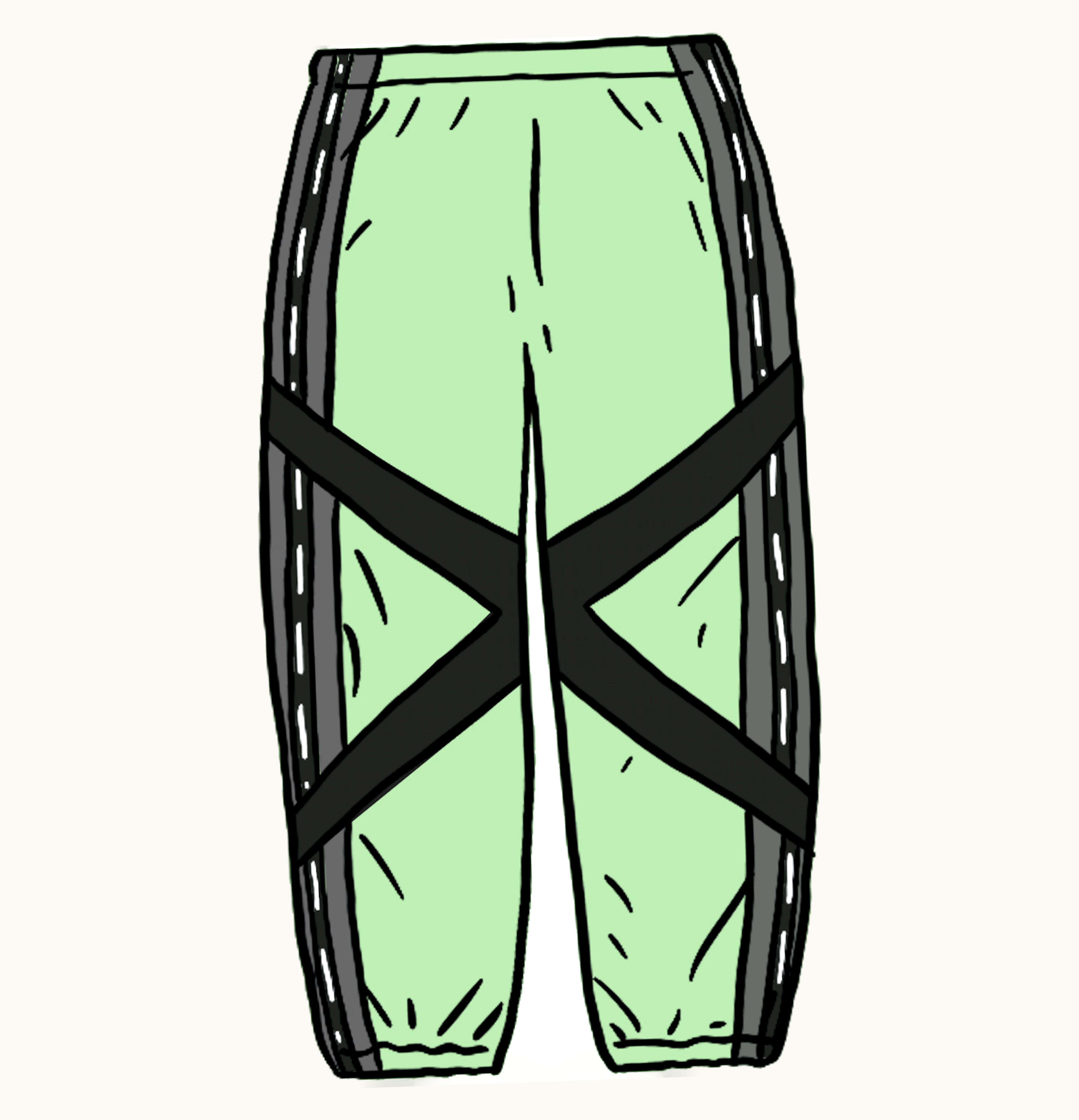 Supreme Supreme Cross Paneled Track Pant Mint