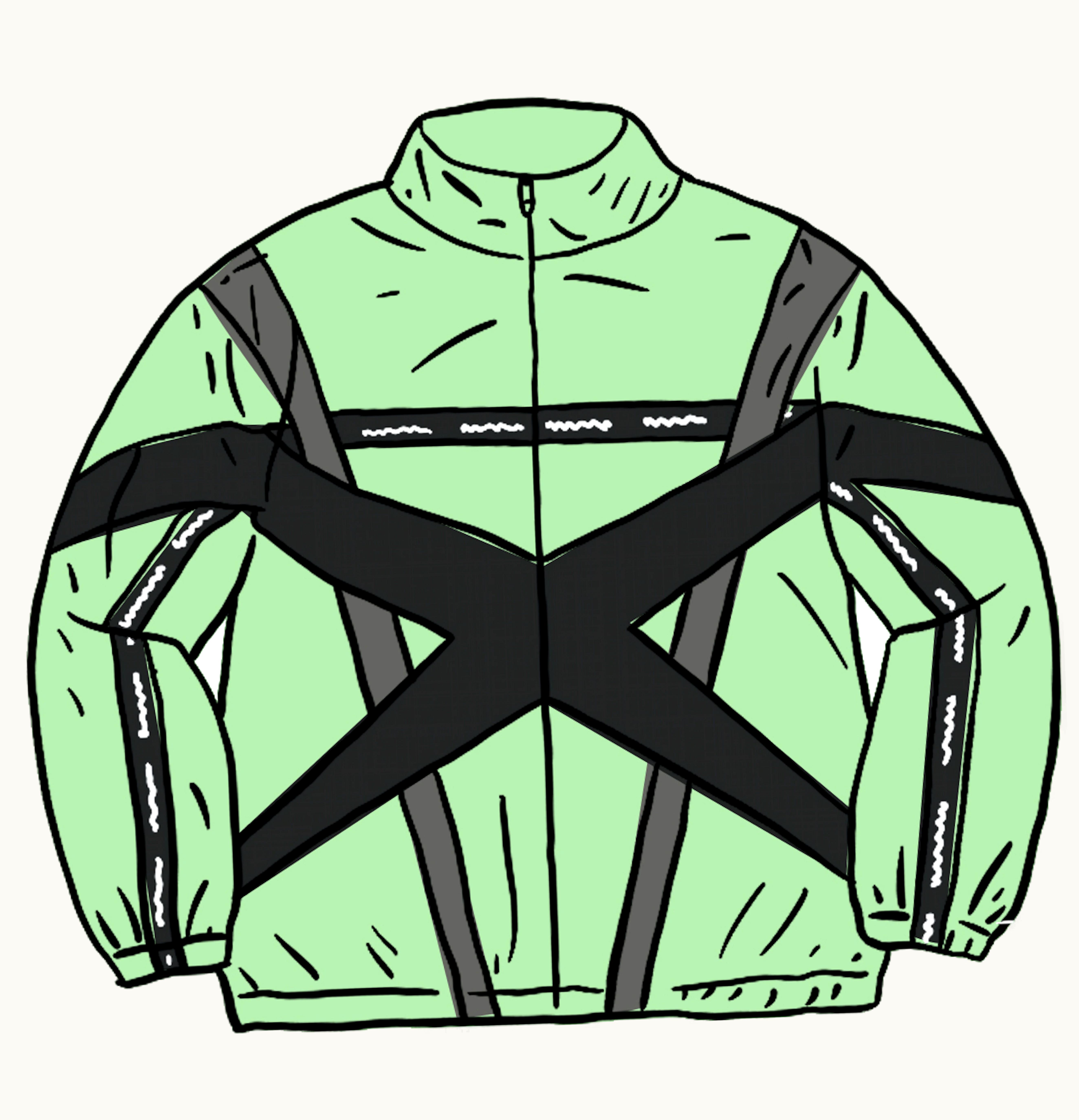 Supreme Supreme Cross Paneled Track Jacket Mint