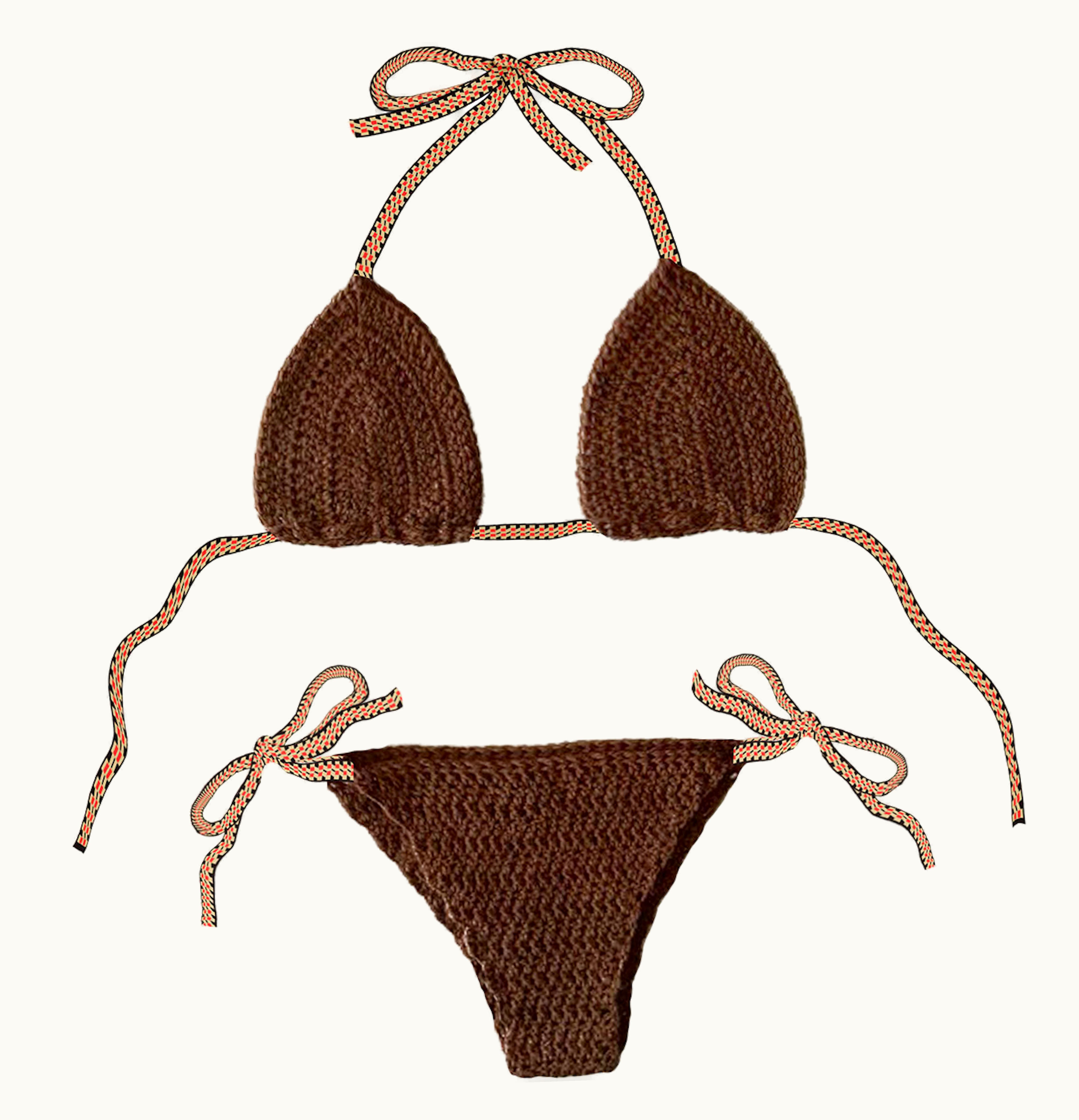 Travis Scott Travis Scott Cactus Jack Crochet Bikini Brown