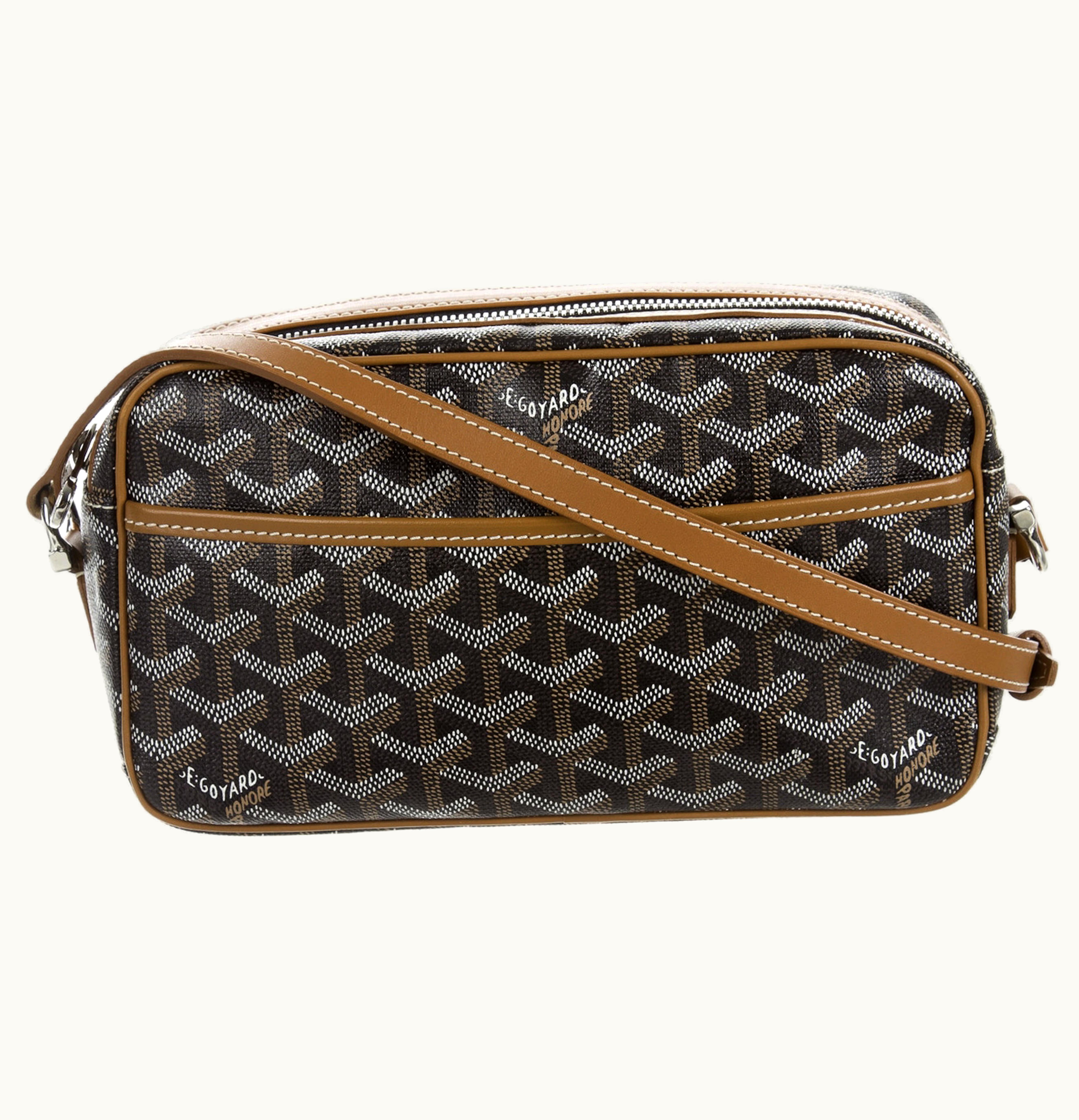 Goyard Goyard Crossbody Sac Cap Vert Canvas Brown