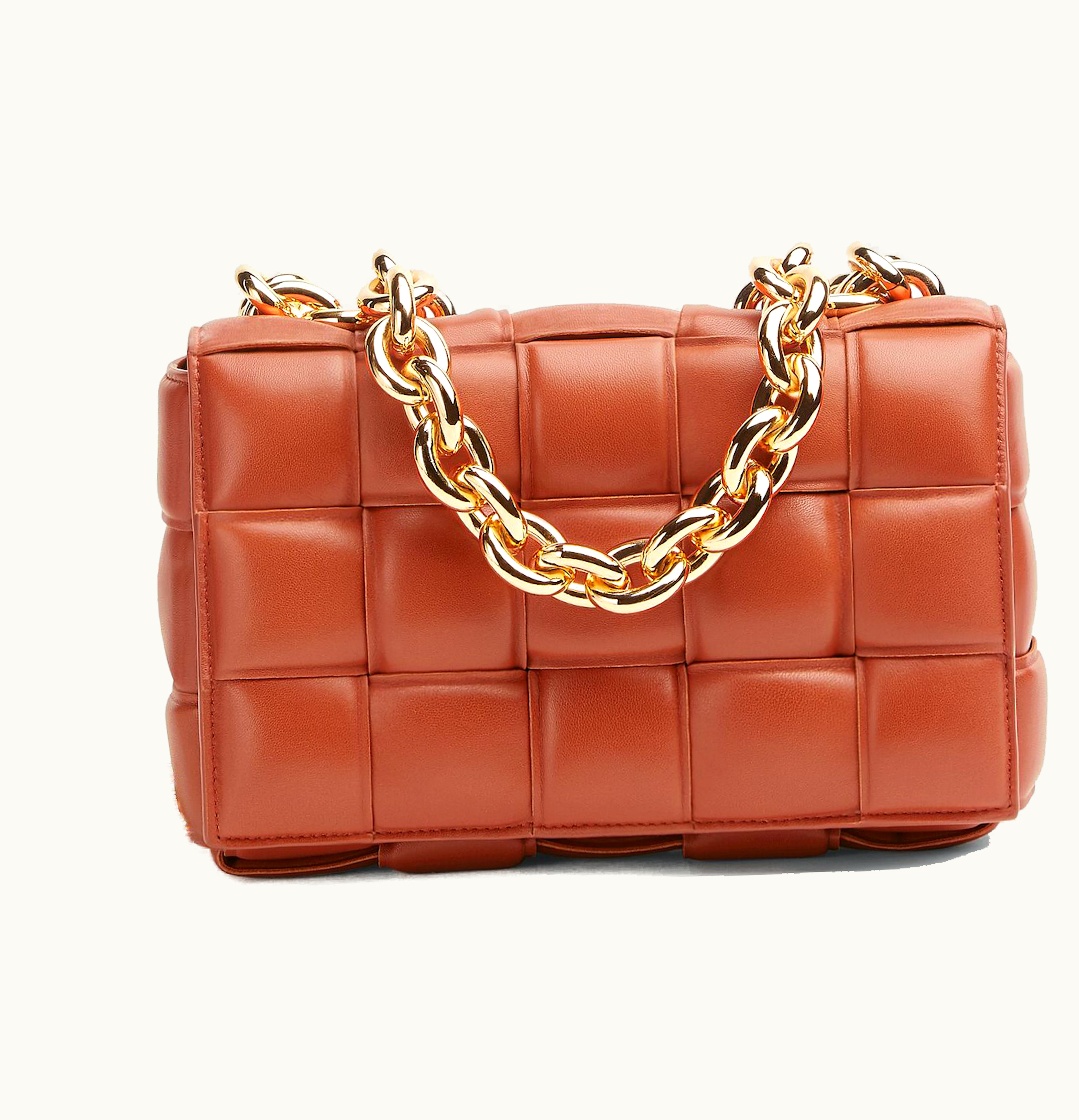 Bottega Veneta Bottega Veneta Chain Cassette Crossbody Bag Maple