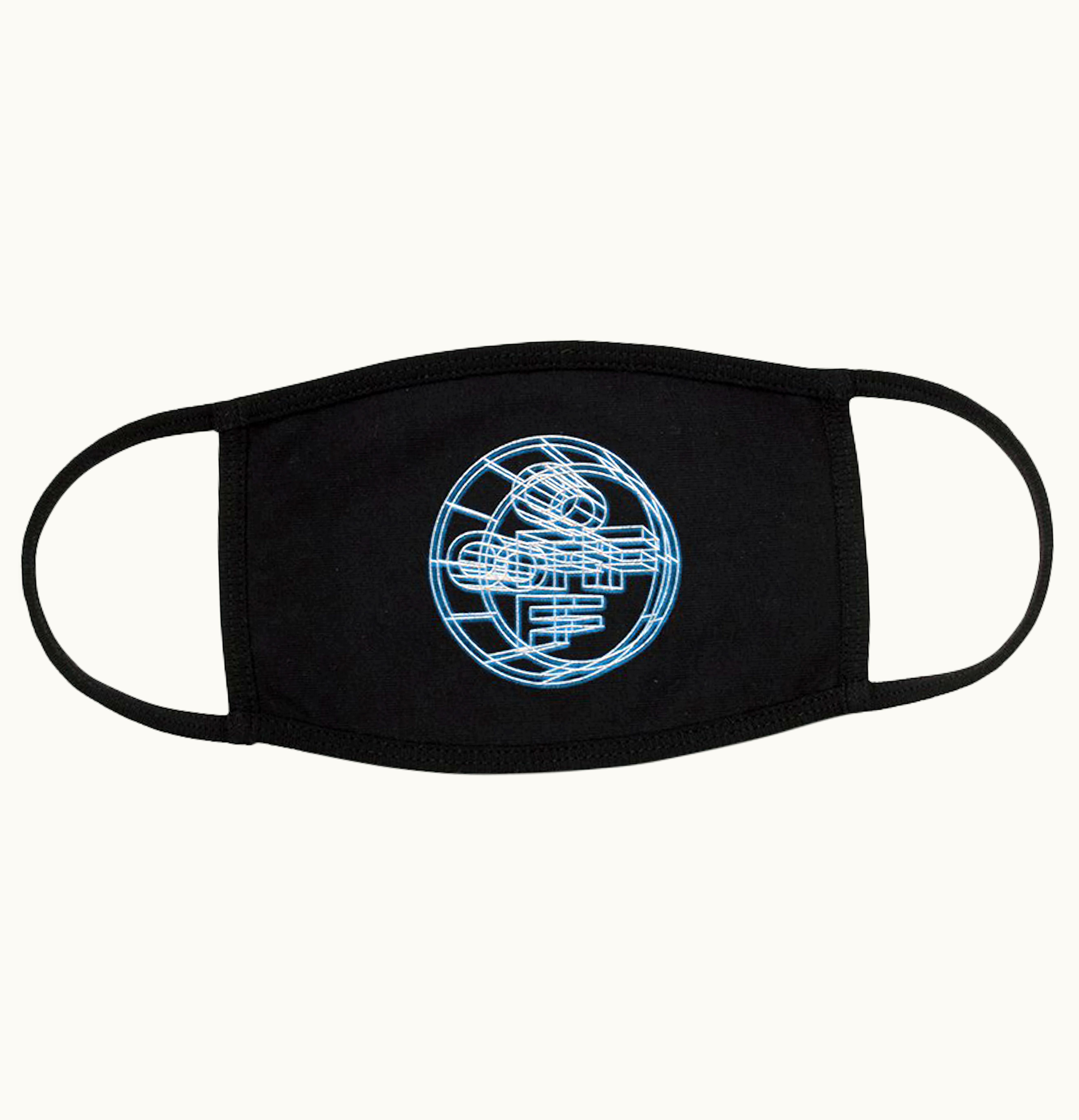 OFF-WHITE OFF WHITE 3D Crossed Face Mask Black Multicolor