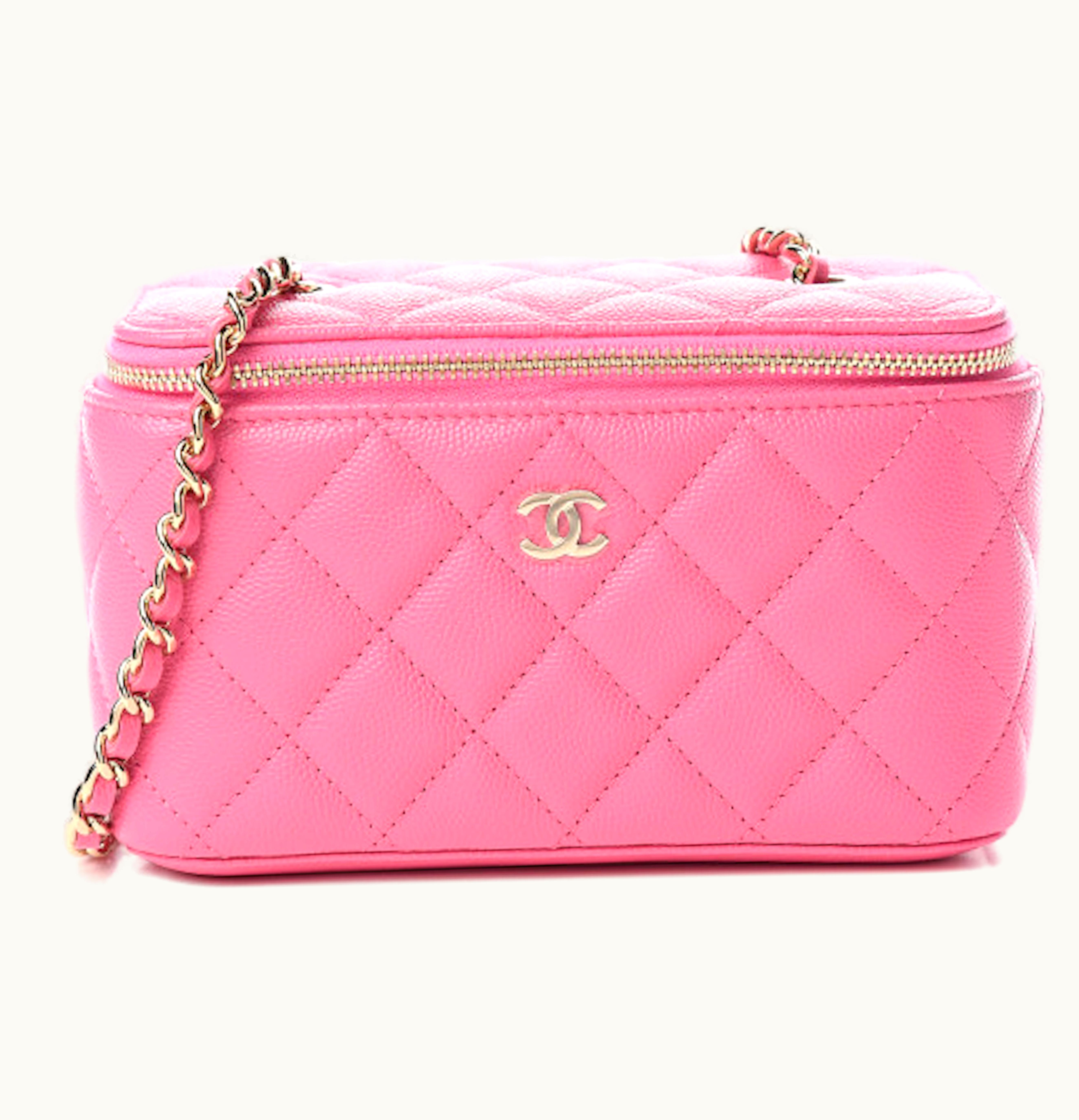 Chanel Chanel Vanity Crossbody Caviar Small Pink