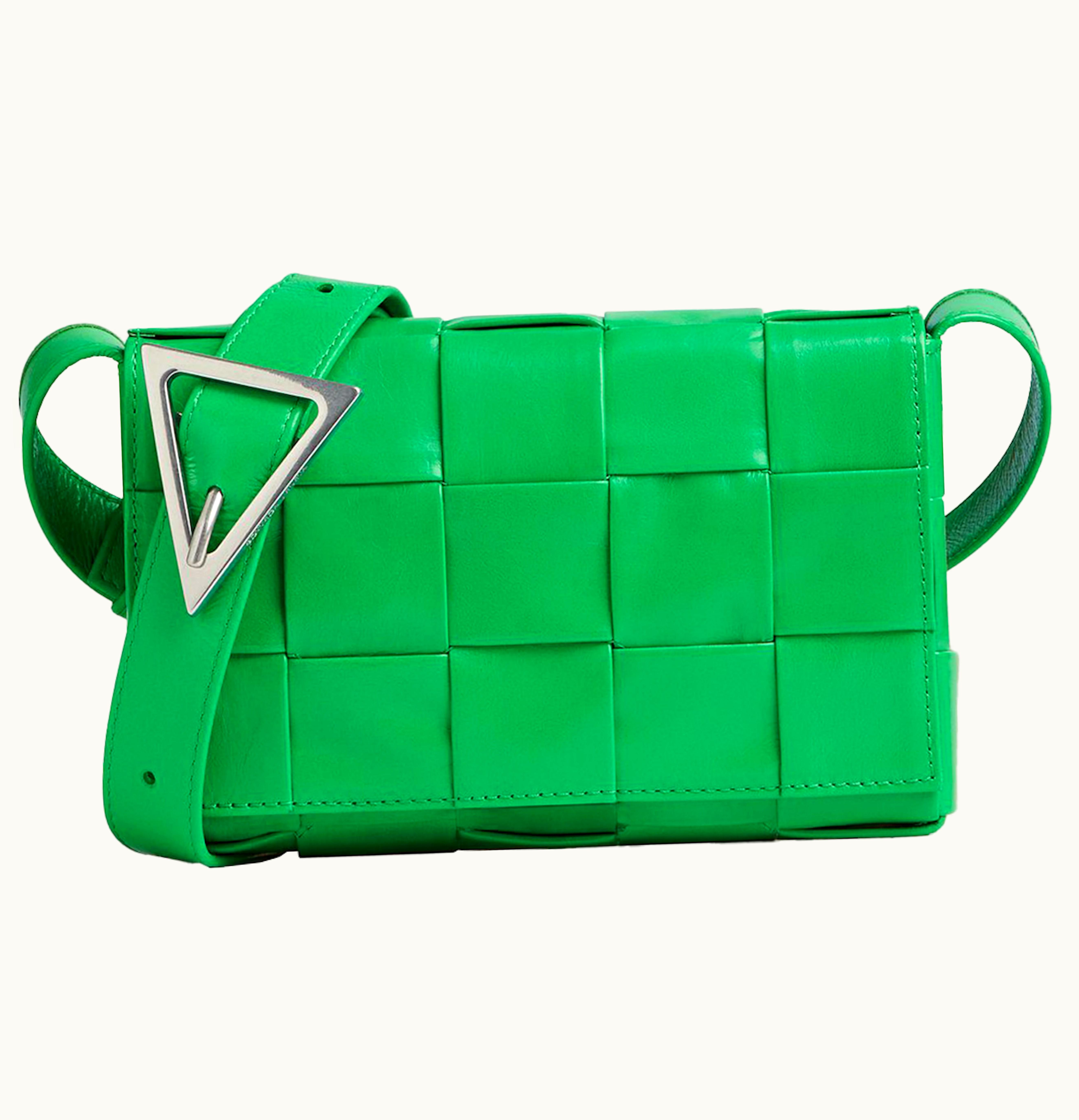 Bottega Veneta Bottega Veneta Cassette Intreccio Crossbody Bag Small Parakeet