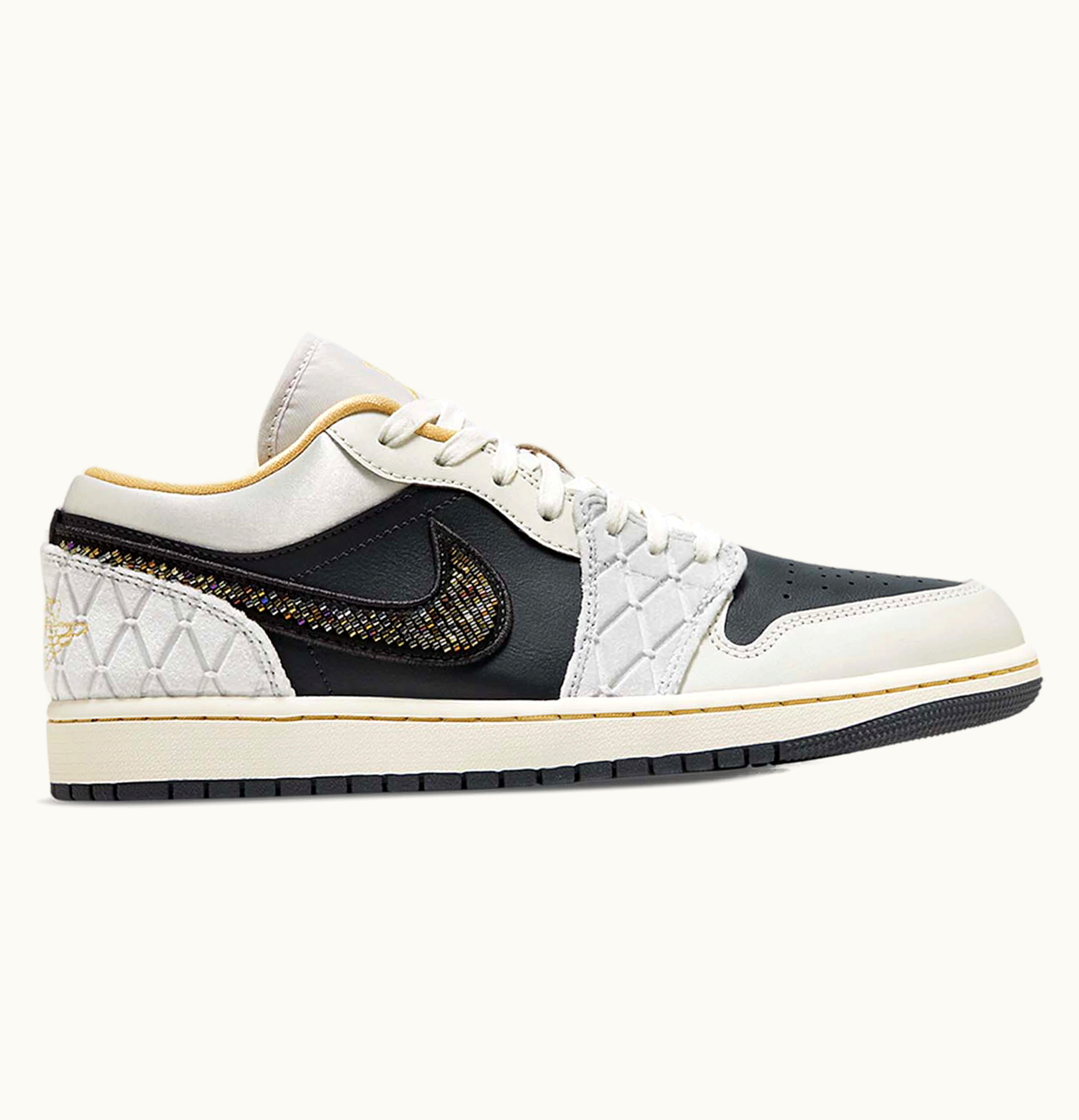 Jordan Air Jordan 1 Low Beaded Swoosh