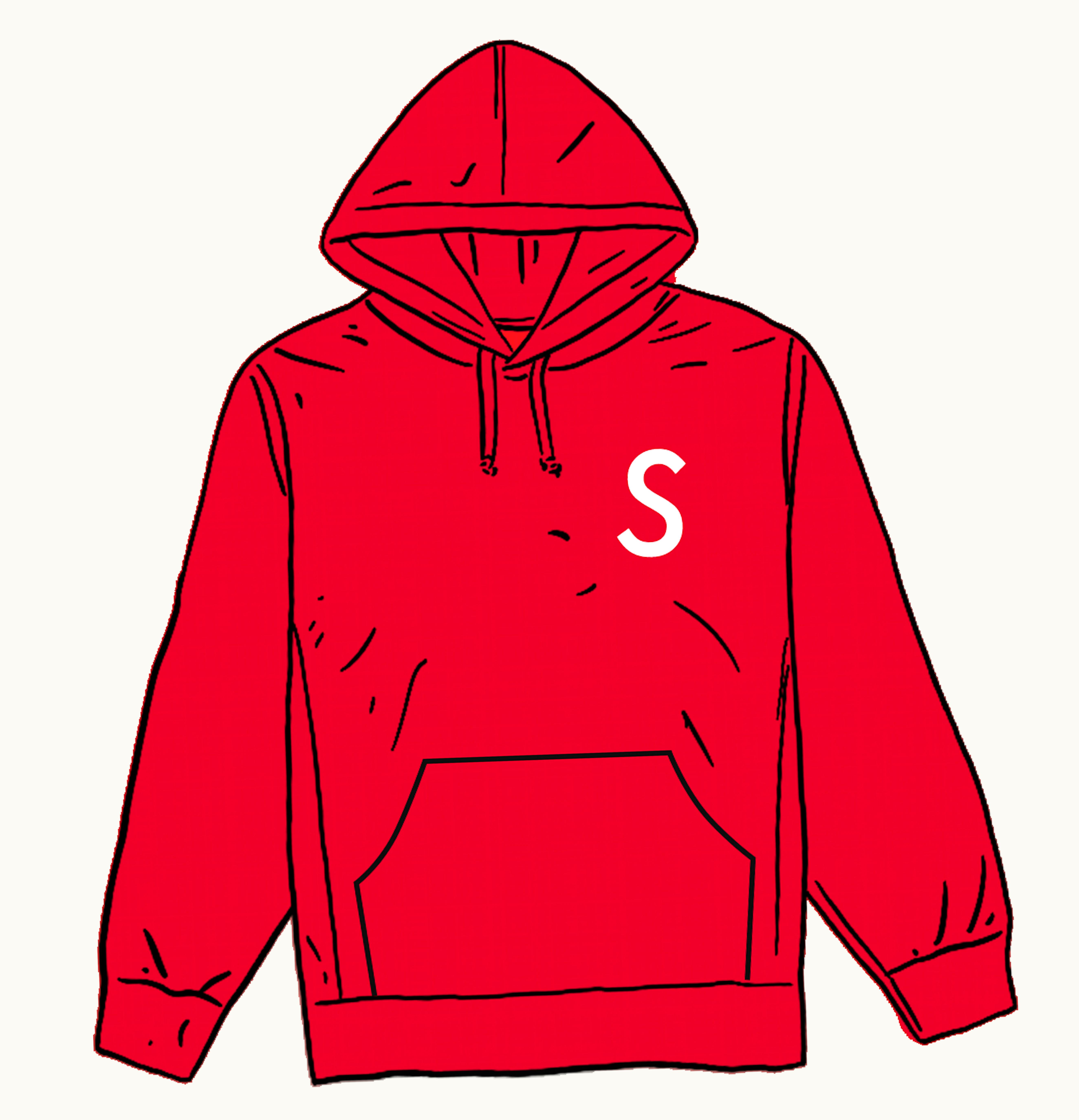 Supreme Supreme Swarovski S Logo Hooded Sweatshirt Red