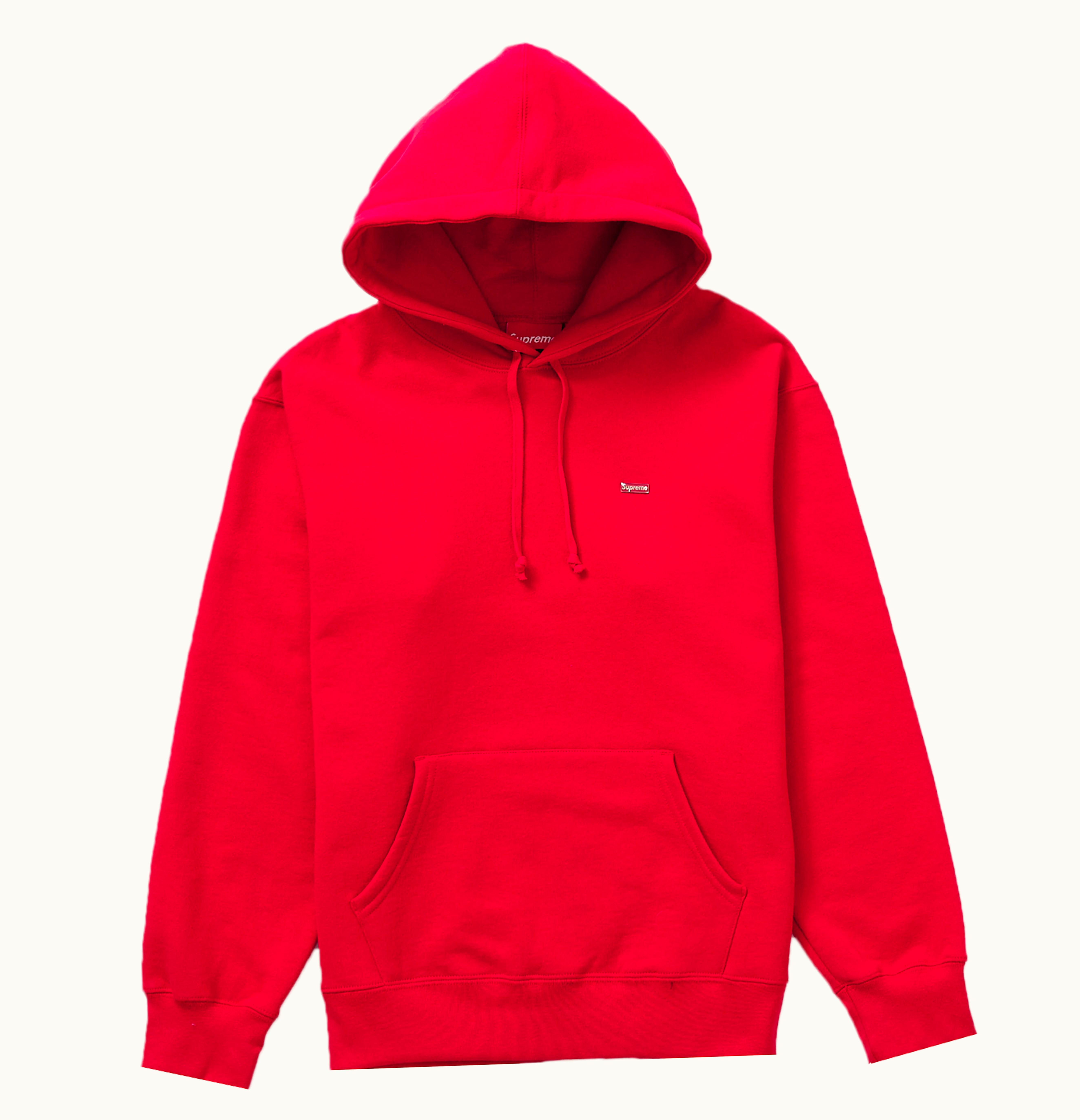 Supreme Supreme Enamel Small Box Hooded Sweatshirt Red