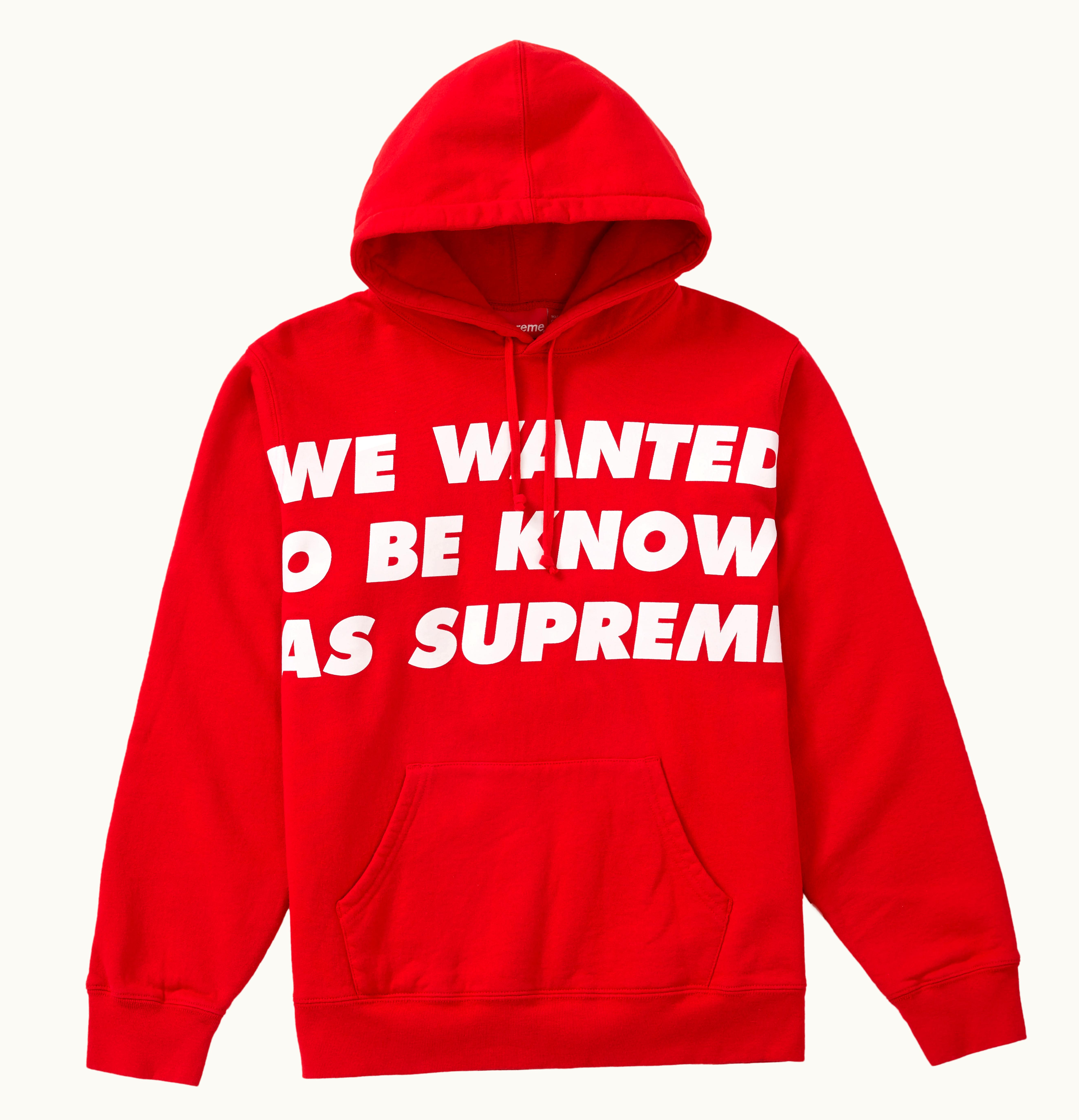 Supreme Supreme Known As Hooded Sweatshirt Red