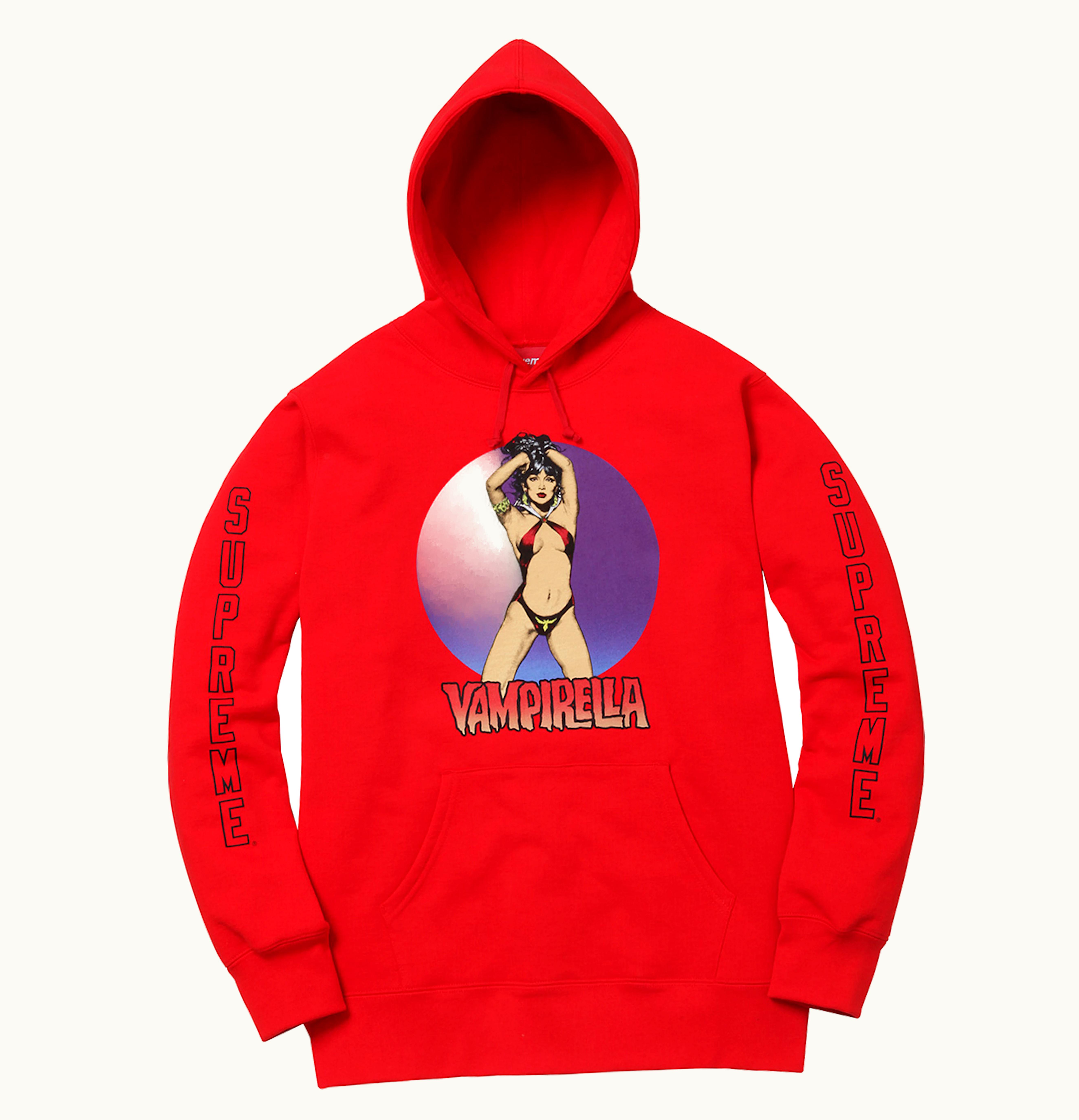 Supreme Supreme Vampirella Hooded Sweatshirt Red