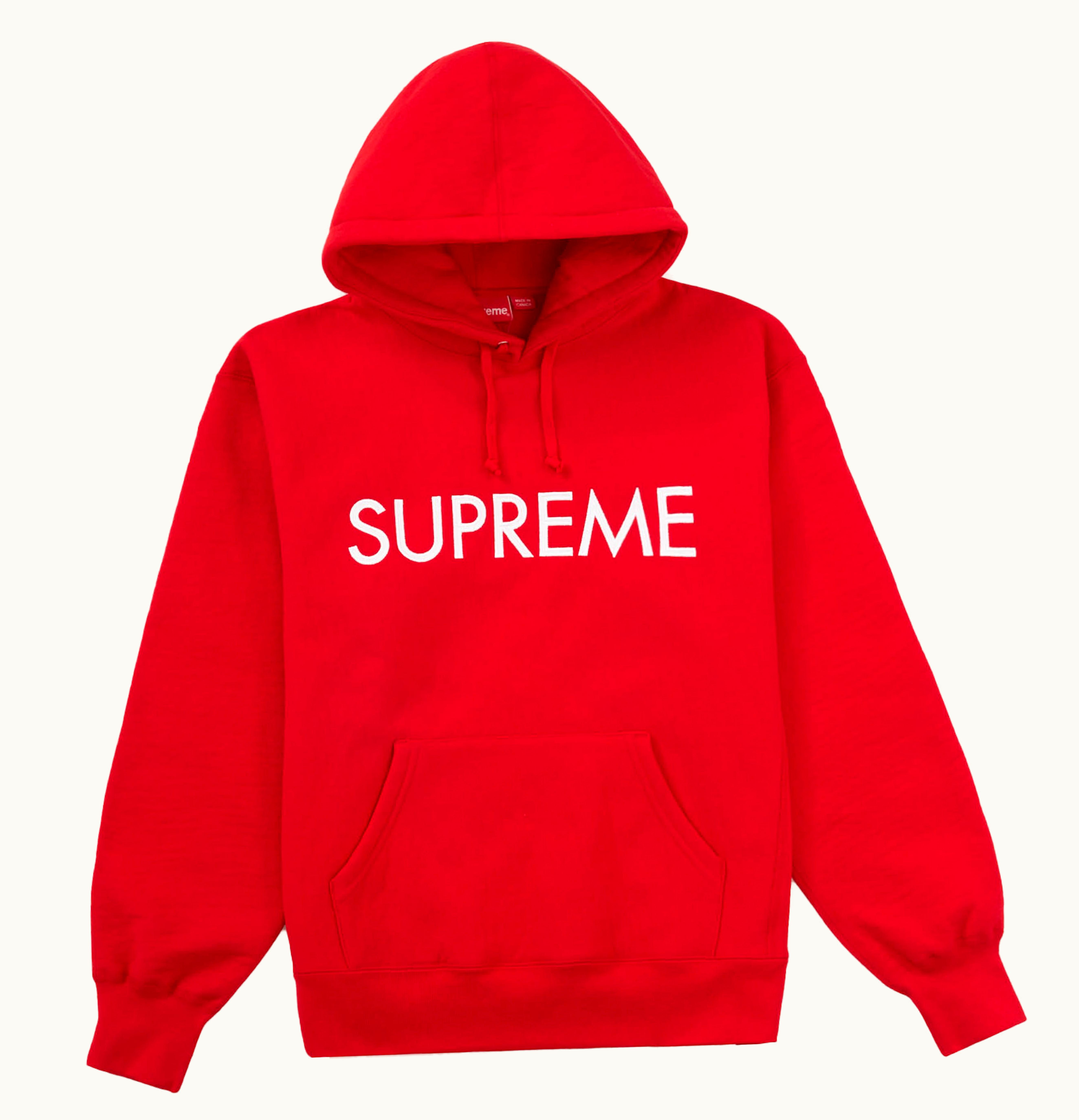 Supreme Supreme Capital Hooded Sweatshirt Red