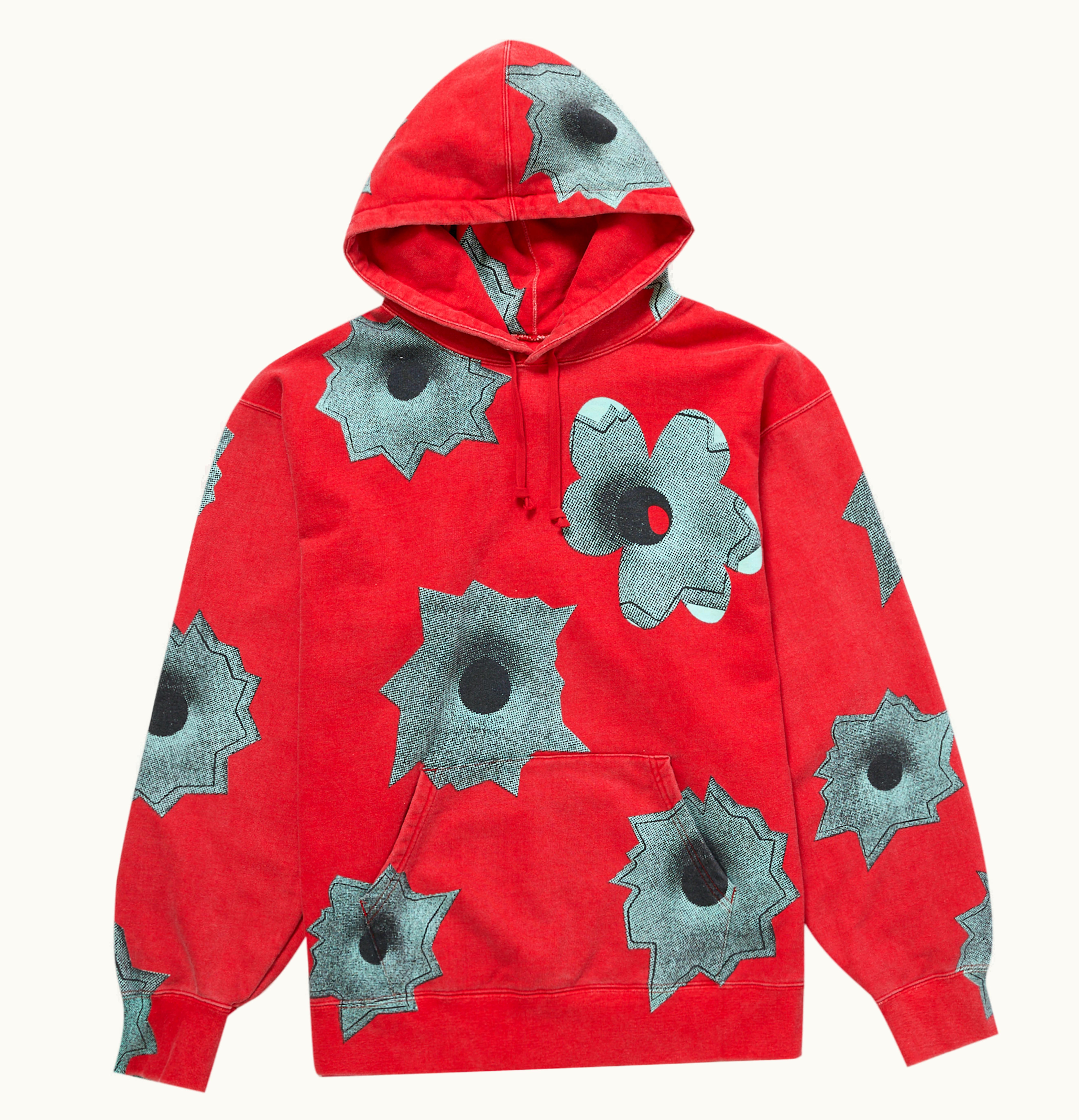 Supreme Supreme Nate Lowman Hooded Sweatshirt Red