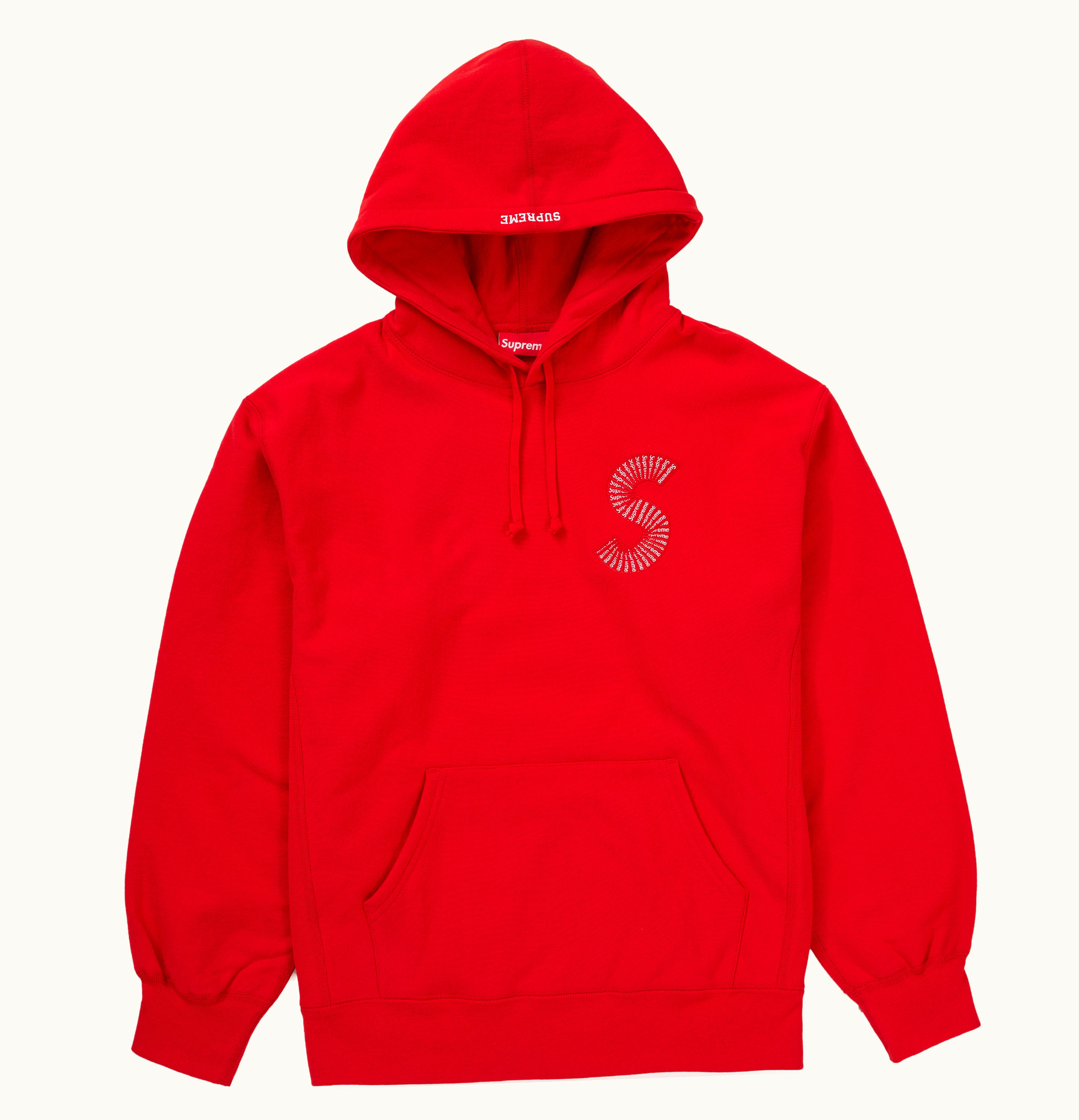 Supreme Supreme S Logo Hooded Sweatshirt FW20 Red