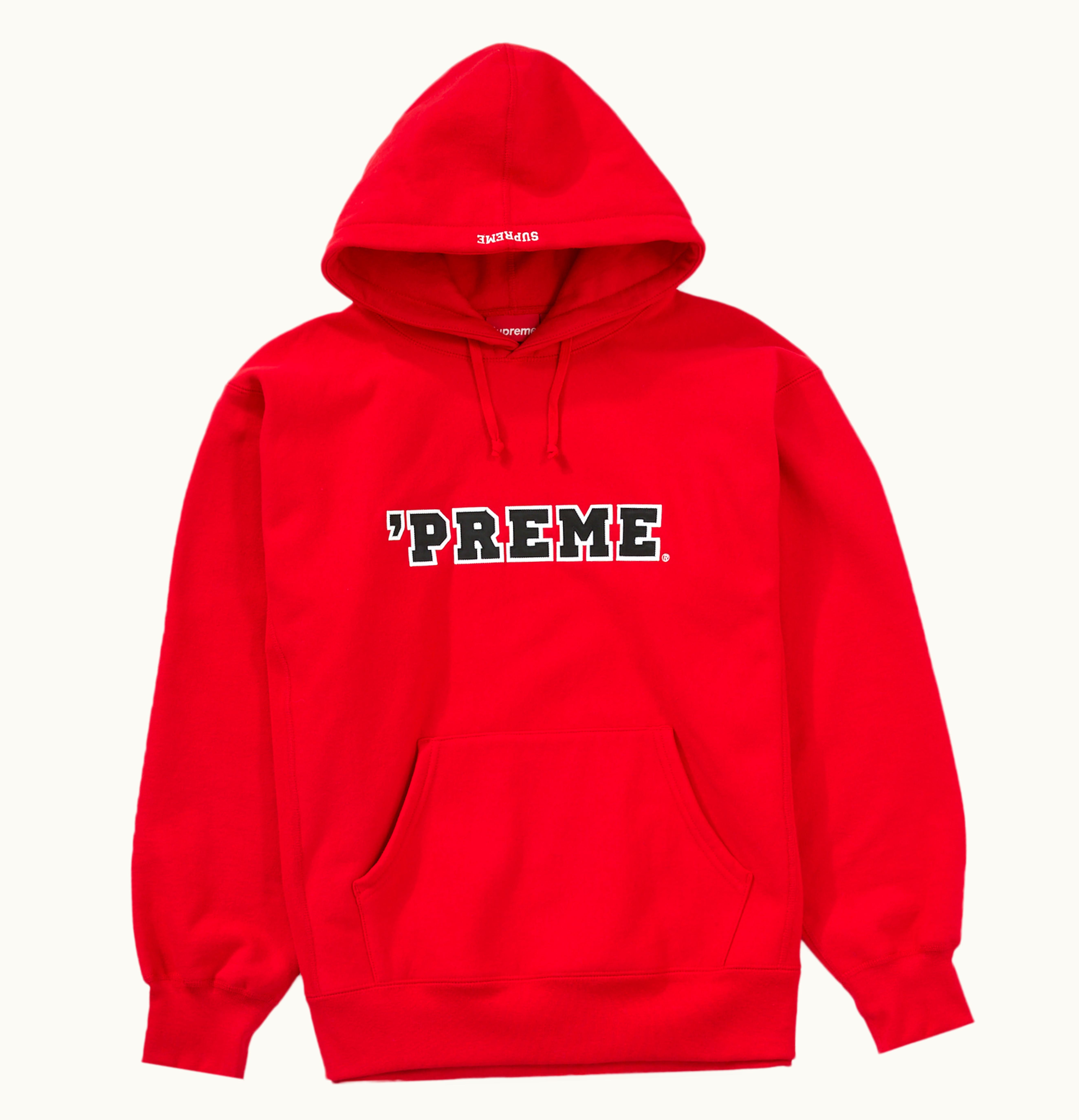 Supreme Supreme Preme Hooded Sweatshirt Red