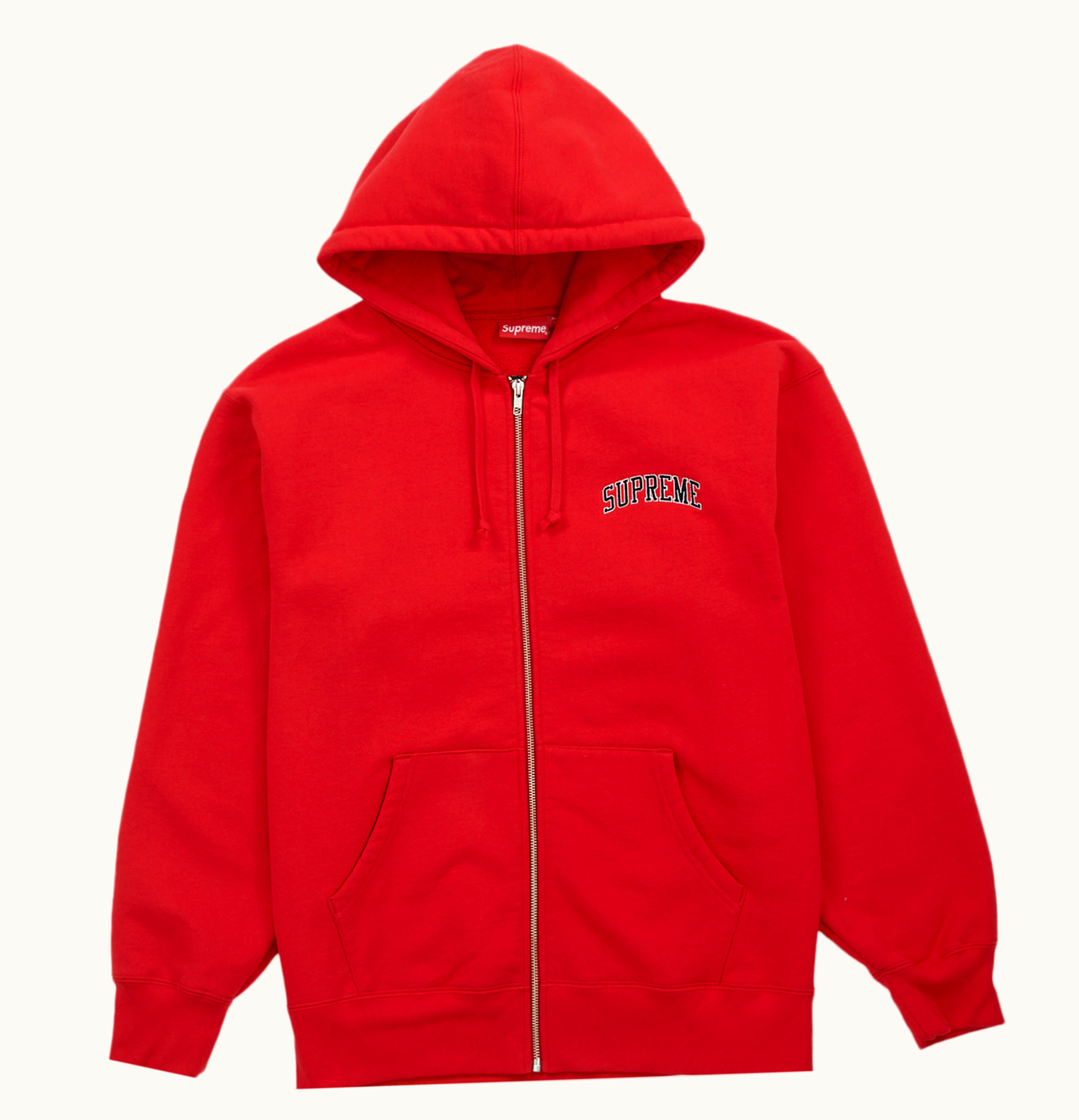 Supreme Supreme Doughboy Zip Up Hooded Sweatshirt Red