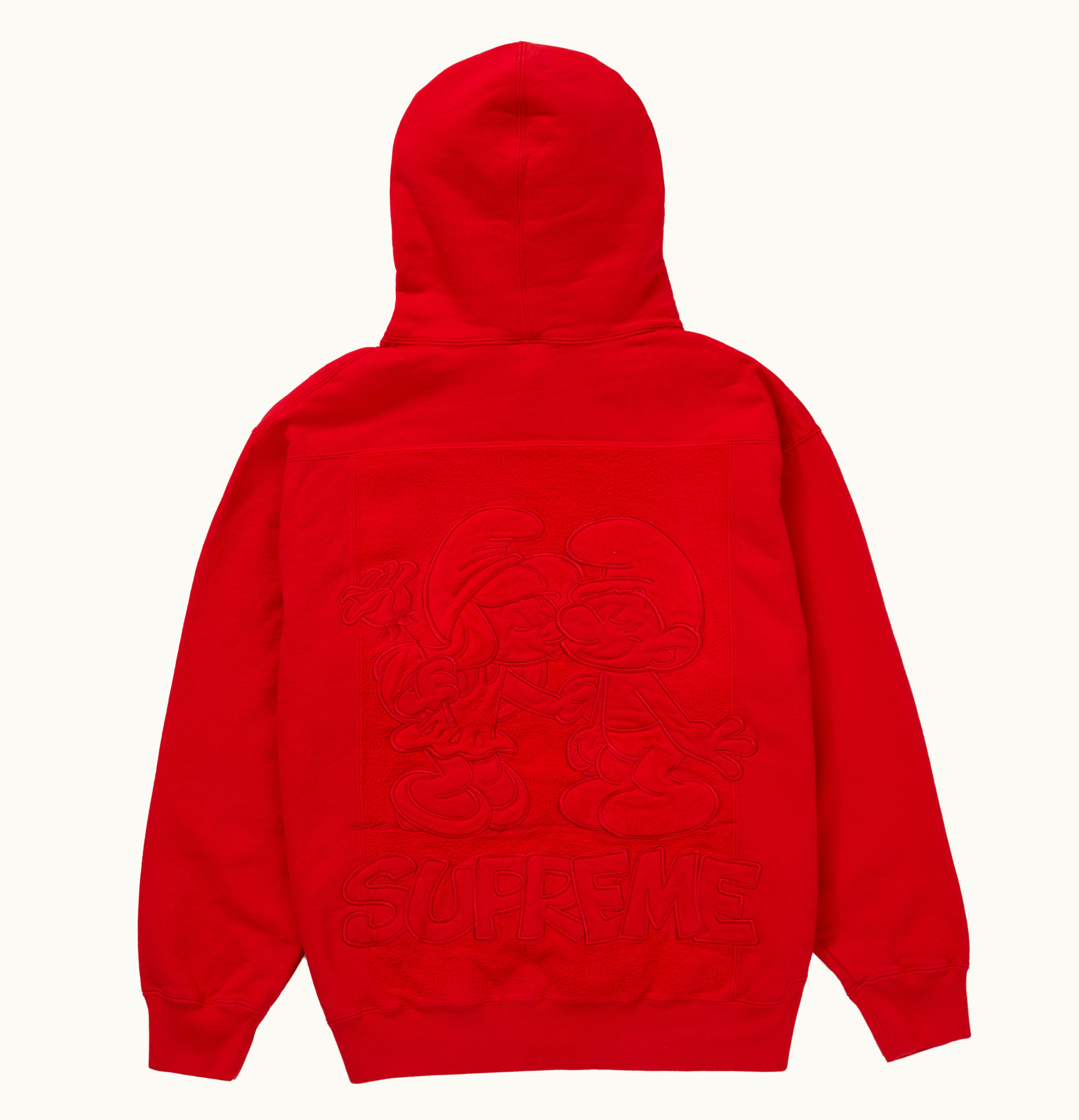 Supreme Supreme Smurfs Hooded Sweatshirt Red