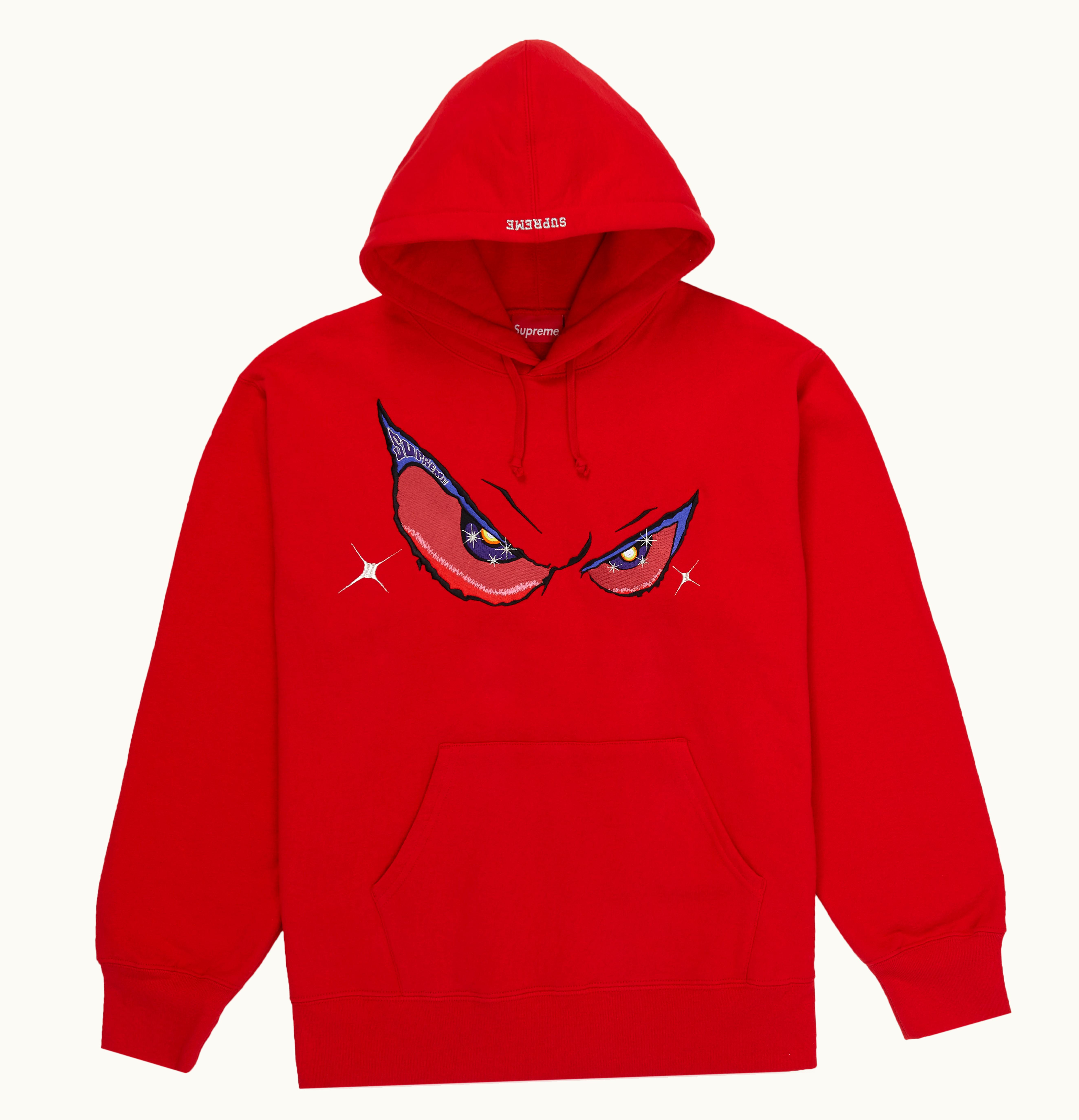 Supreme Supreme Eyes Hooded Sweatshirt Red