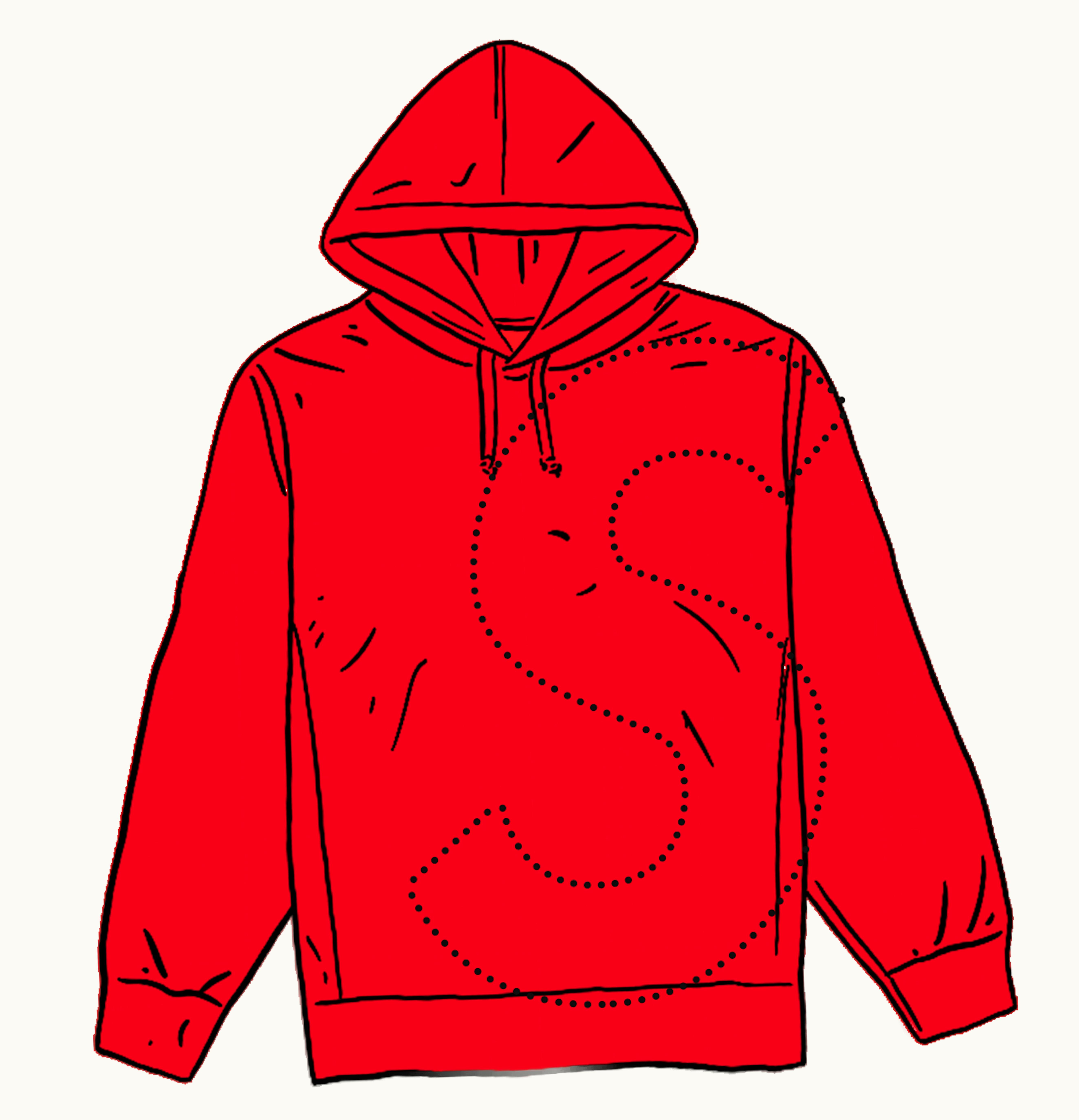 Supreme Supreme Laser Cut S Logo Hooded Sweatshirt Red
