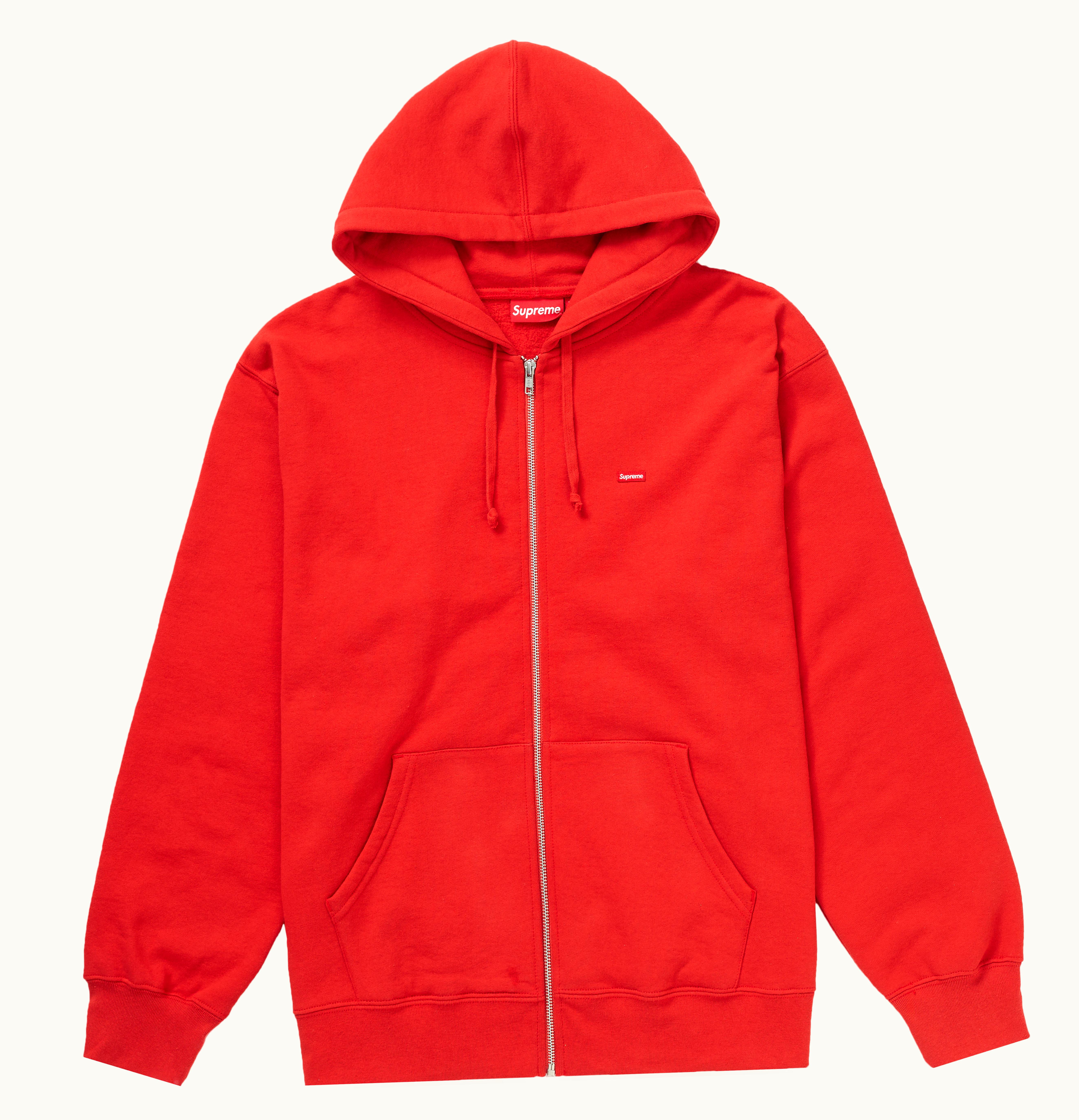 Supreme Supreme Small Box Zip Up Hooded Sweatshirt Burnt Red