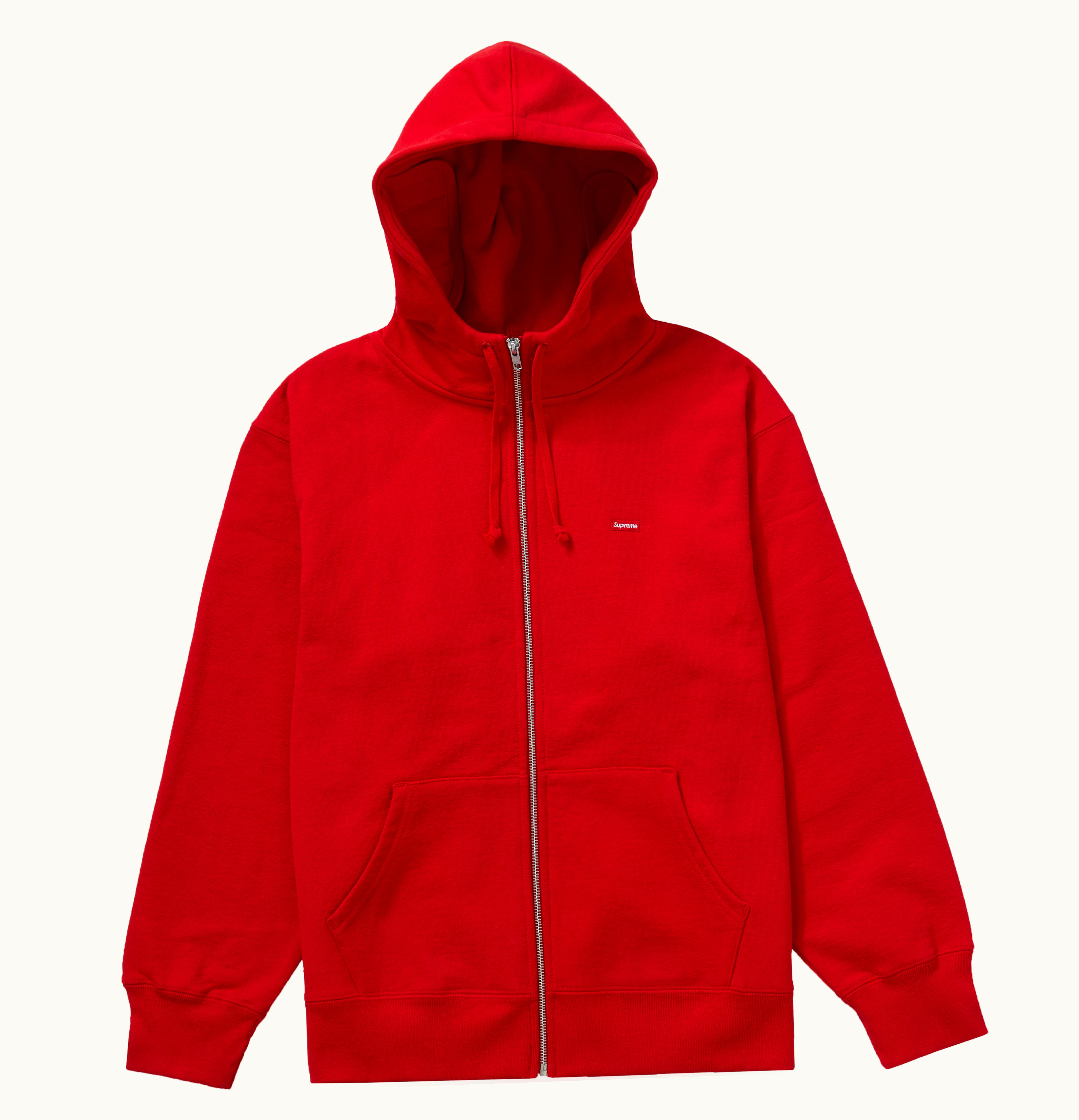 Supreme Supreme Small Box Facemask Zip Up Hooded Sweatshirt Red