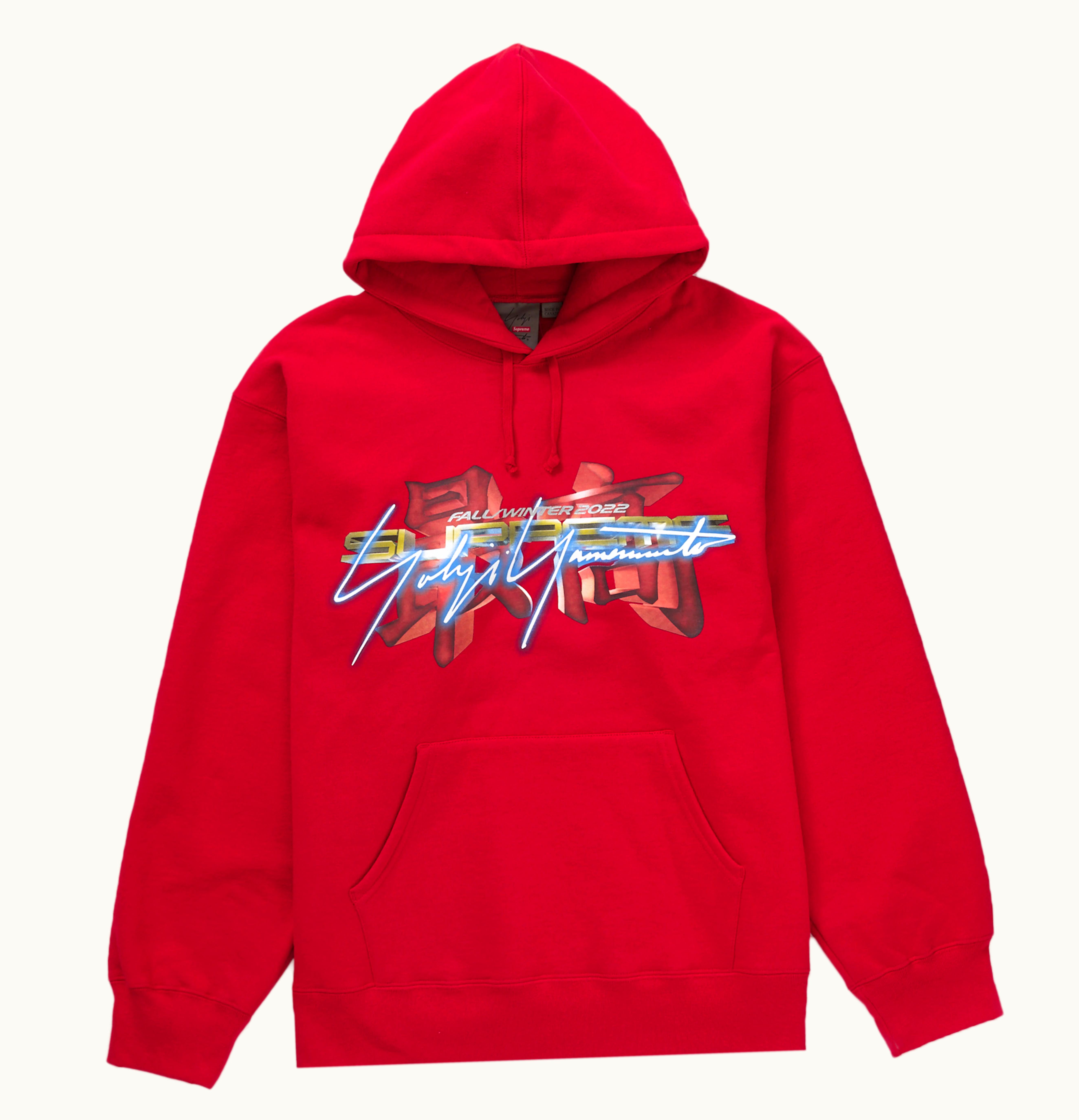 Supreme Supreme Yohji Yamamoto TEKKEN Hooded Sweatshirt Red