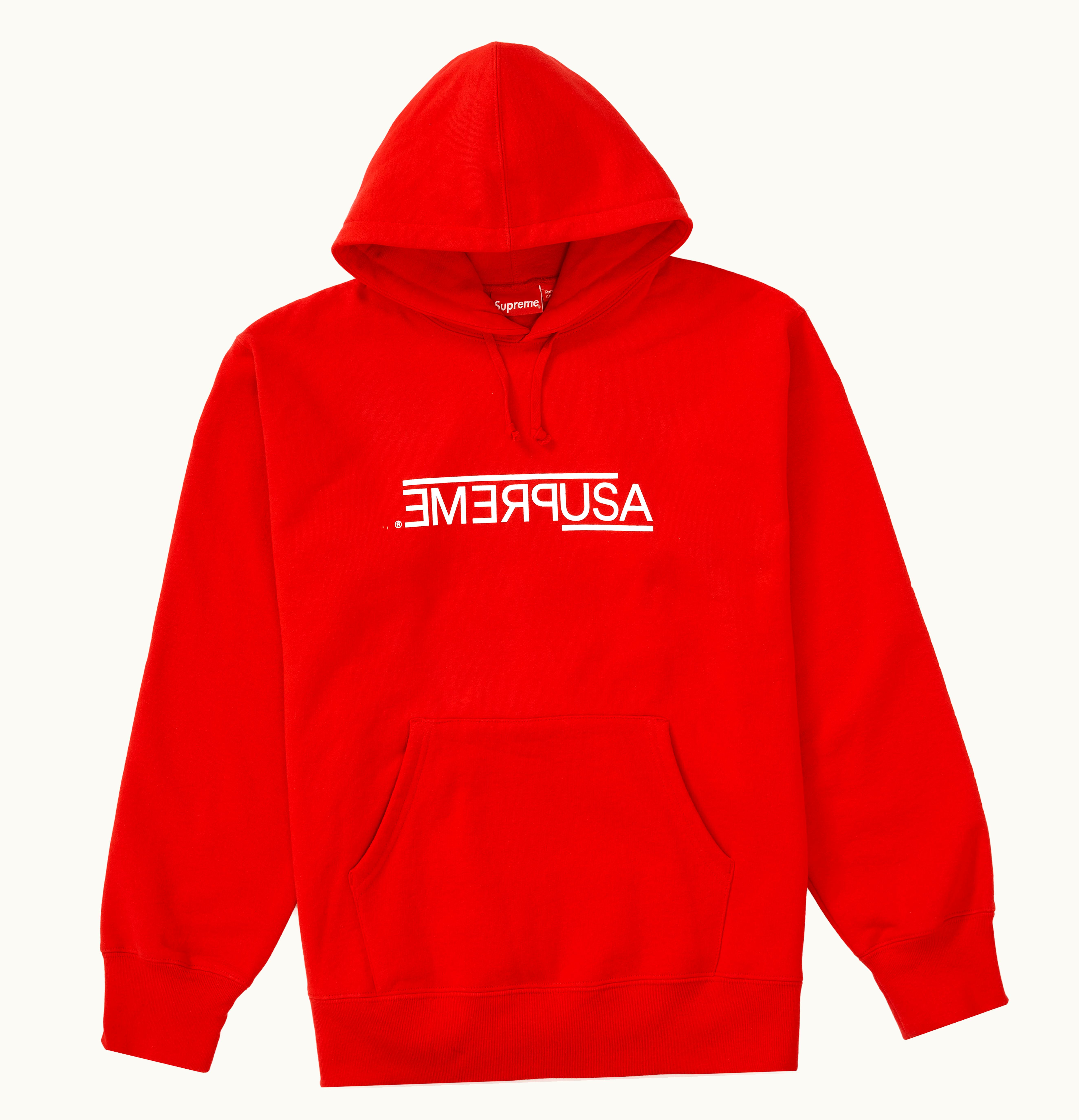 Supreme Supreme USA Hooded Sweatshirt Red