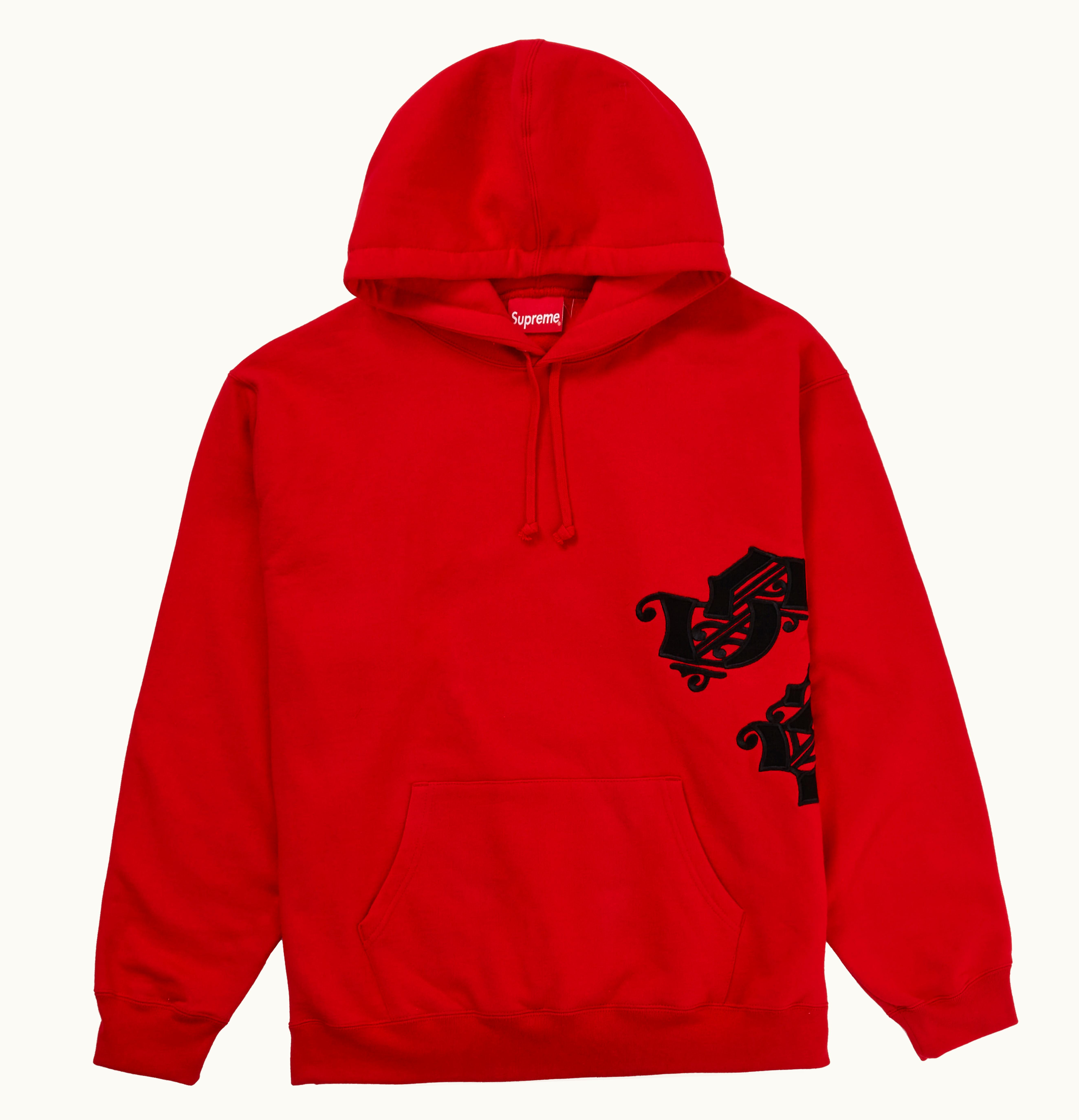 Supreme Supreme Old English Wrap Hooded Sweatshirt Red