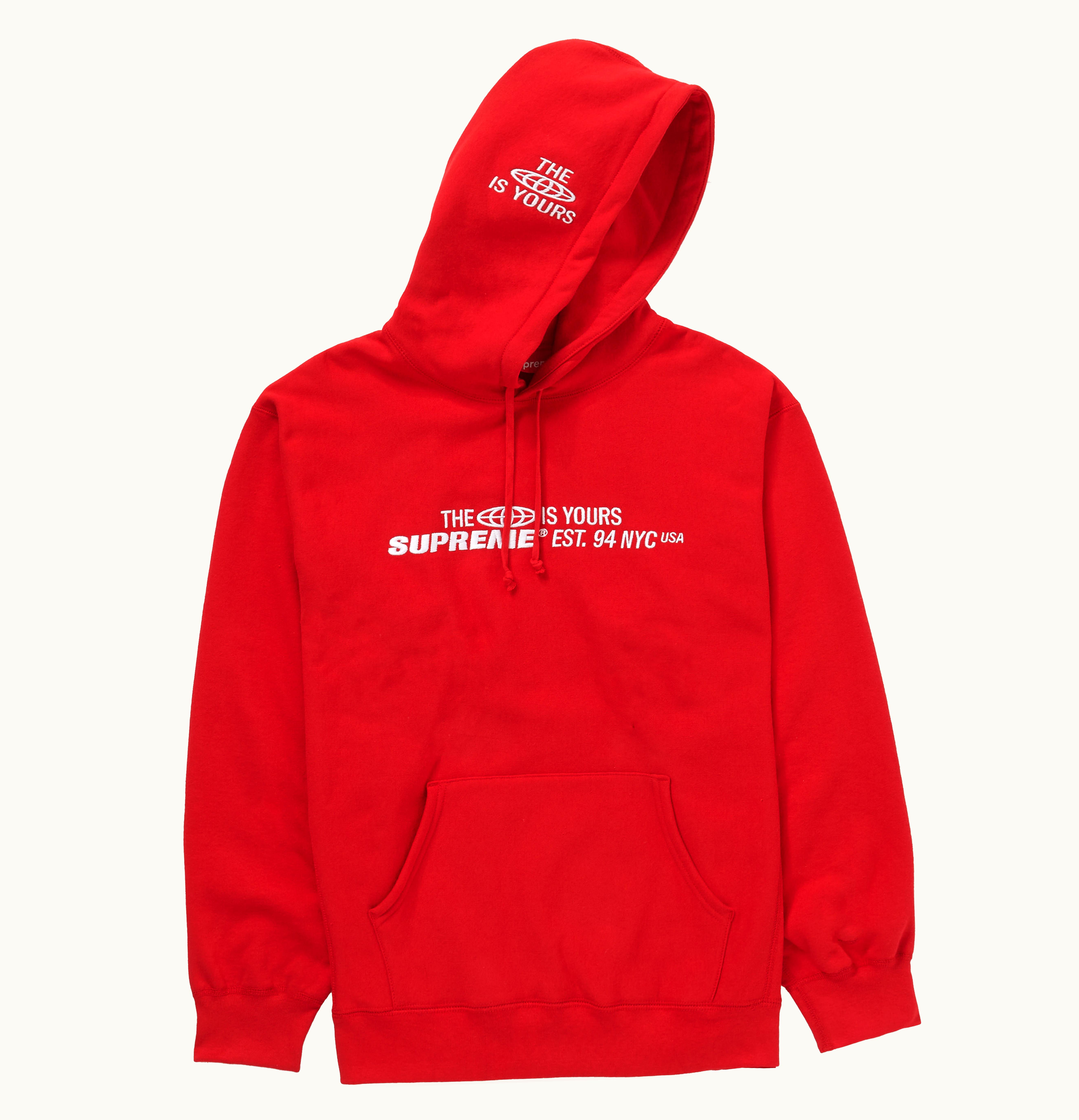 Supreme Supreme World Is Yours Hooded Sweatshirt Red