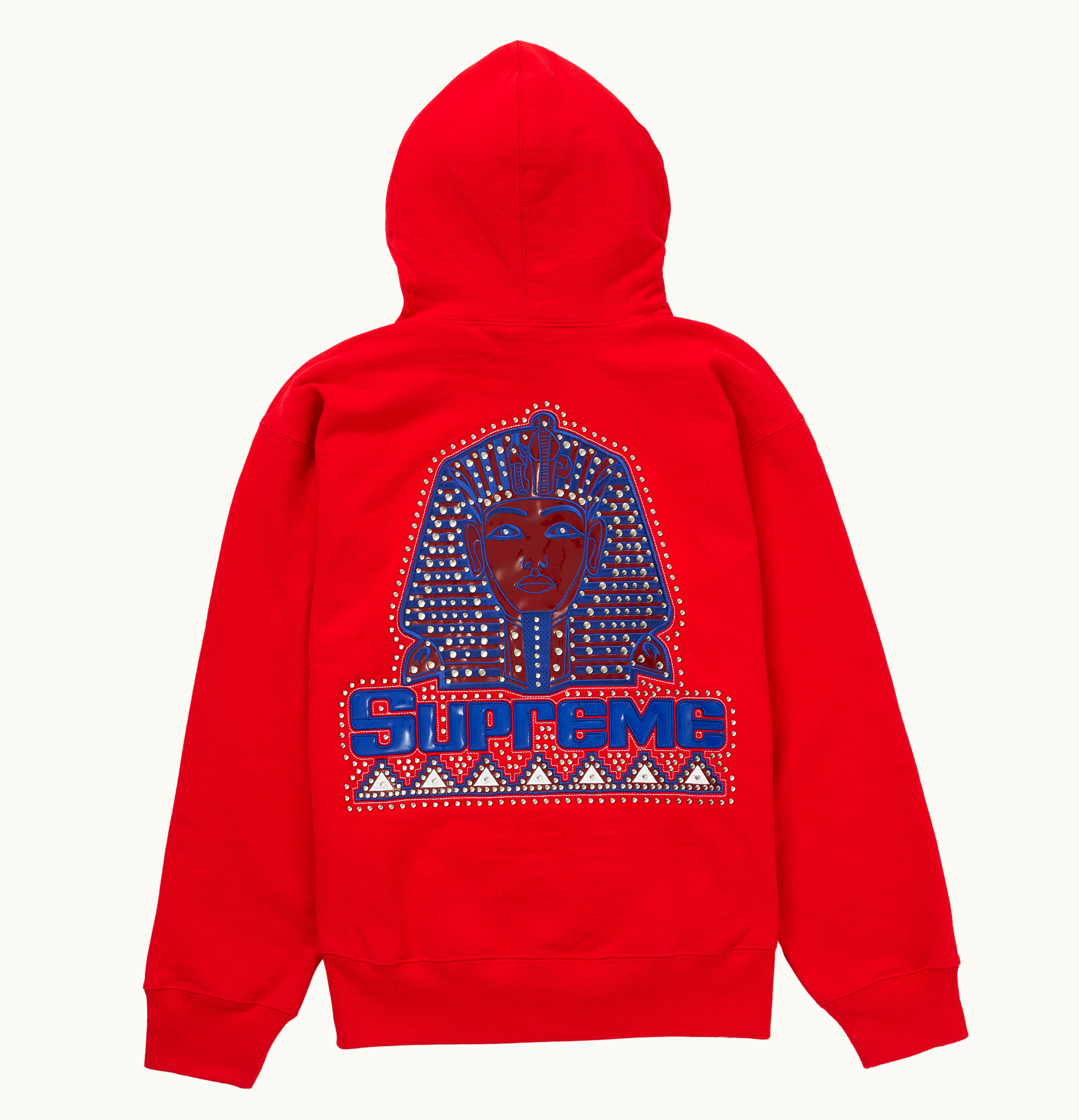 Supreme Supreme Pharaoh Studded Hooded Sweatshirt Red