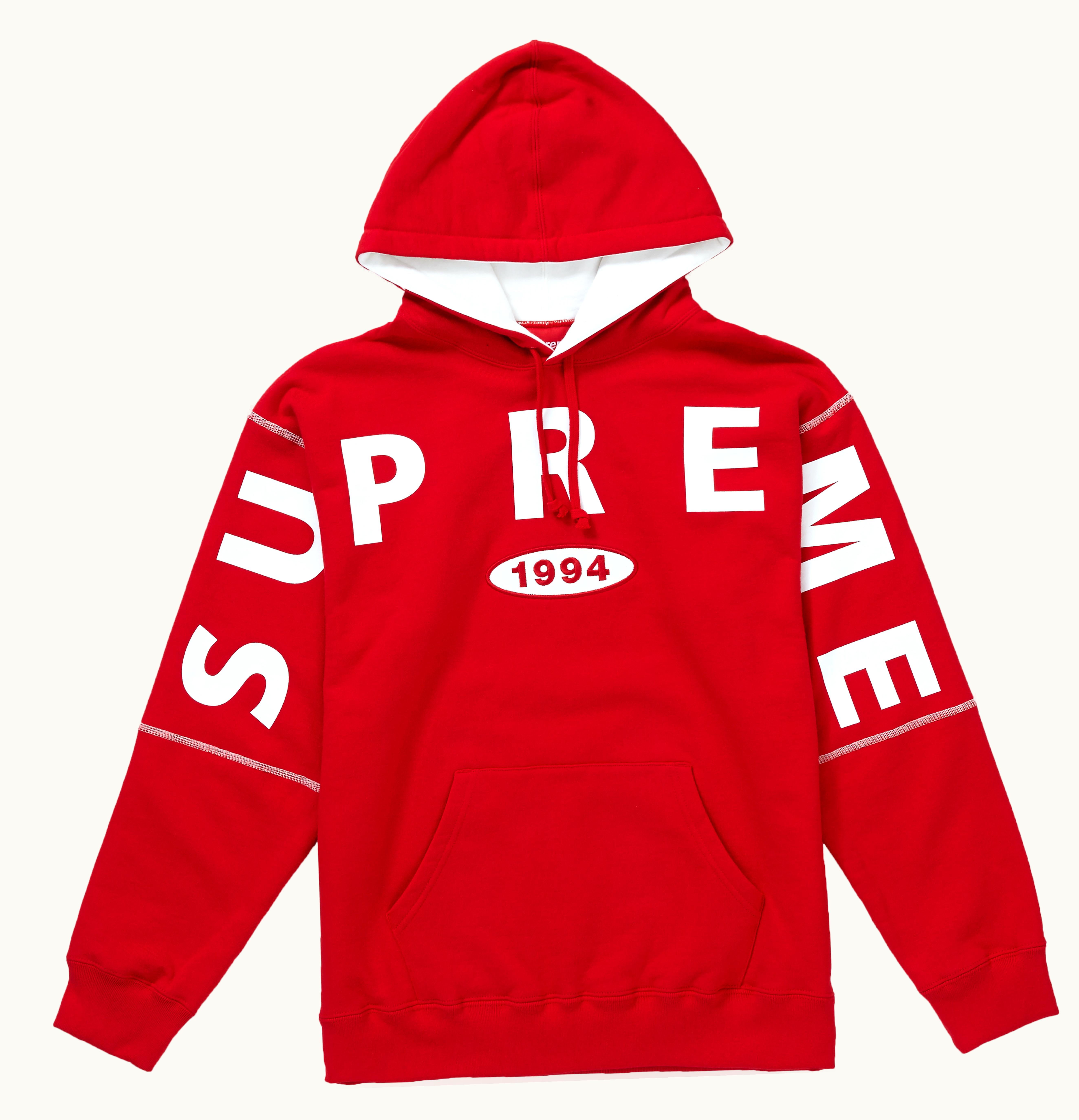 Supreme Supreme Spread Logo Hooded Sweatshirt Red