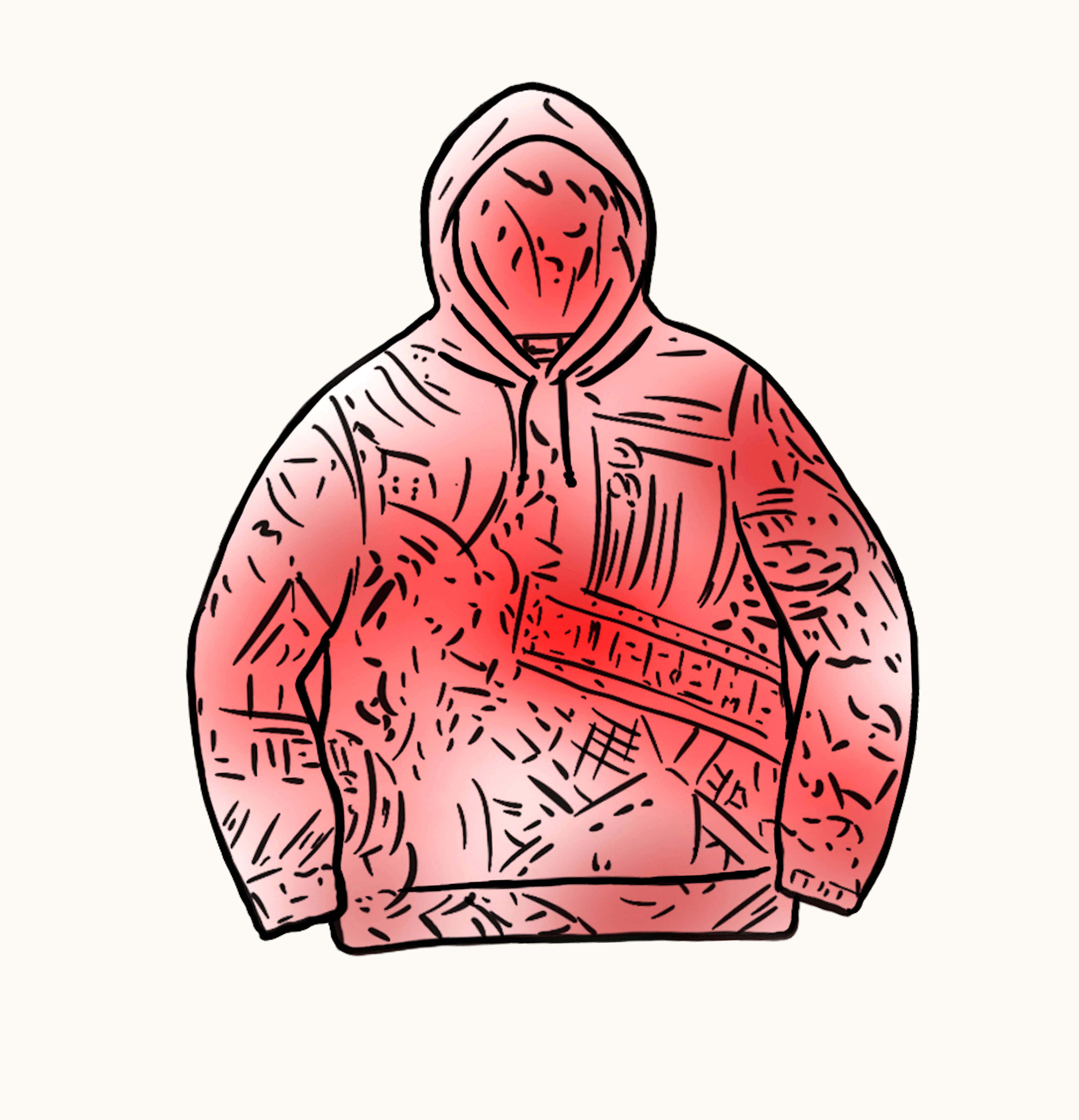 Supreme Supreme Bling Hooded Sweatshirt Red