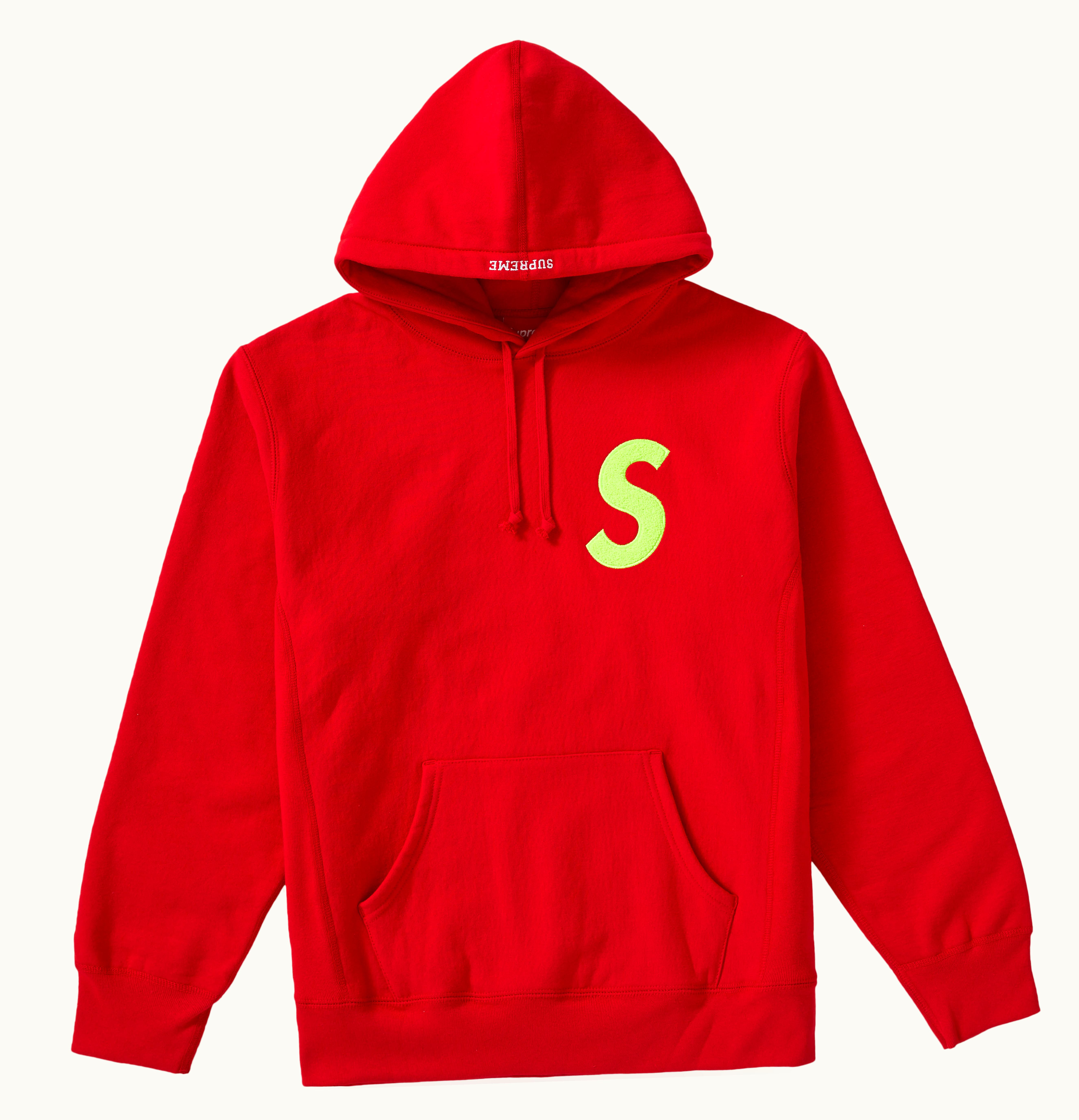 Supreme Supreme S Logo Hooded Sweatshirt FW19 Red