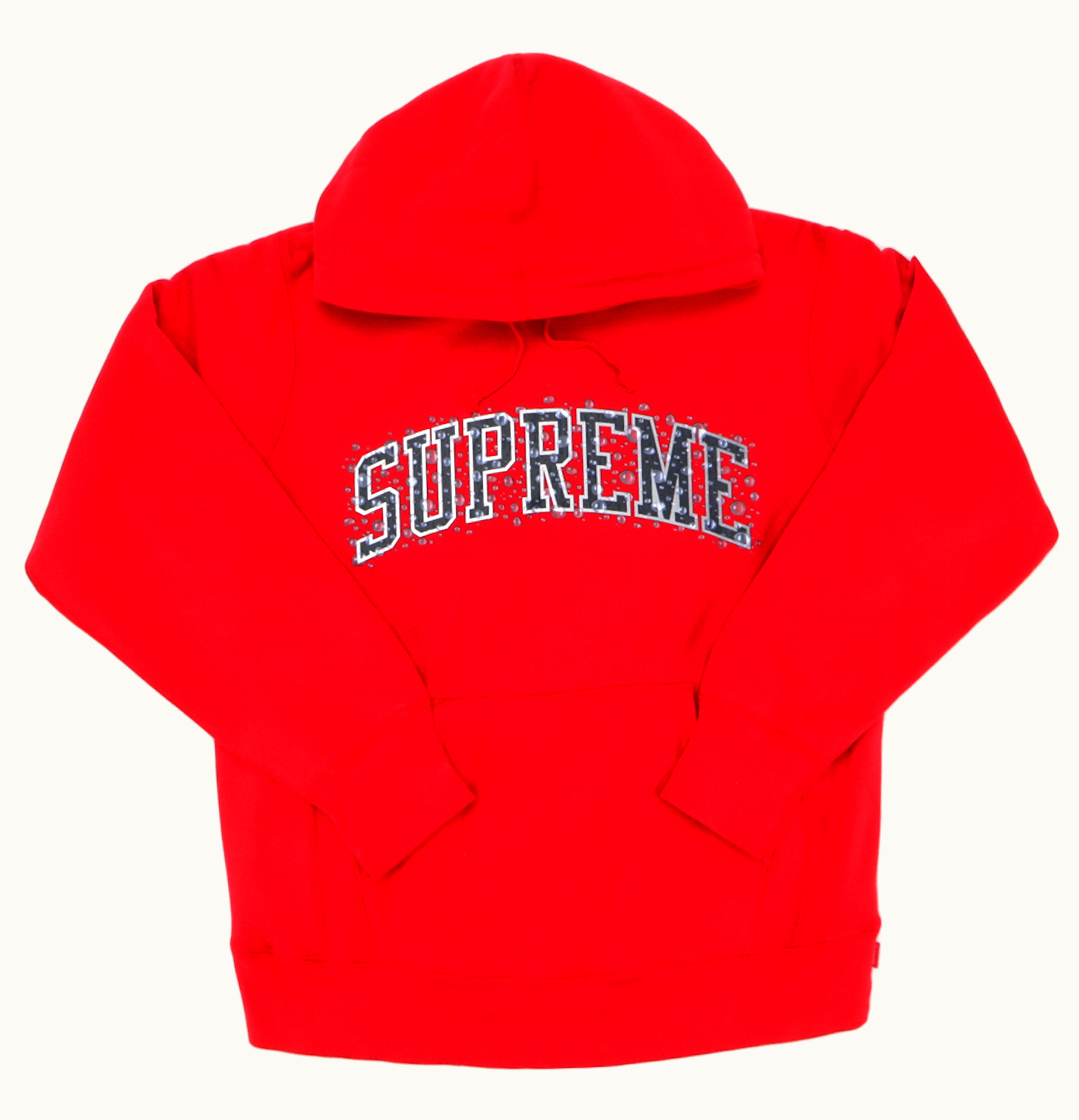 Supreme Supreme Water Arc Hooded Sweatshirt Red