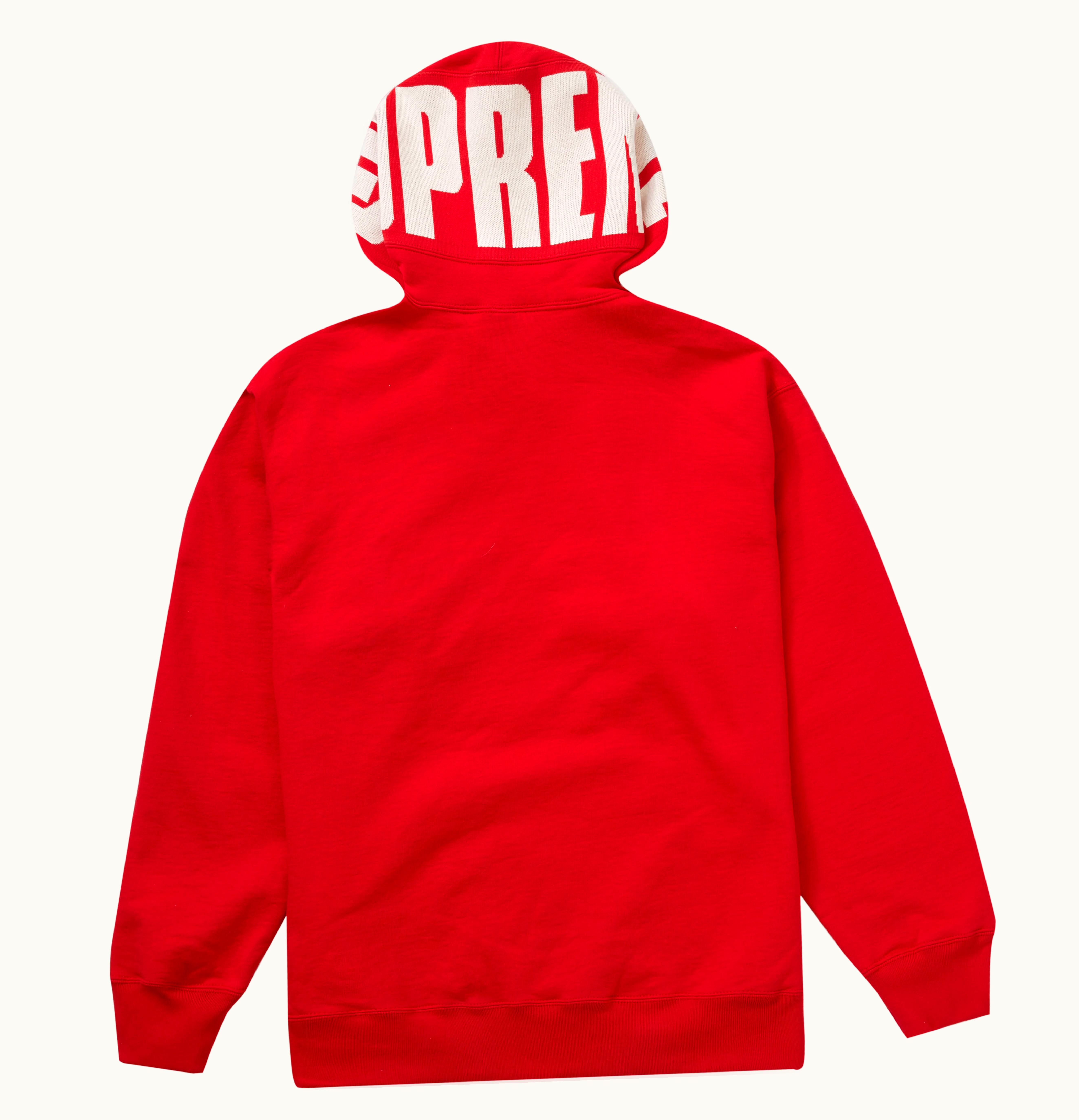 Supreme Supreme Rib Hooded Sweatshirt Red