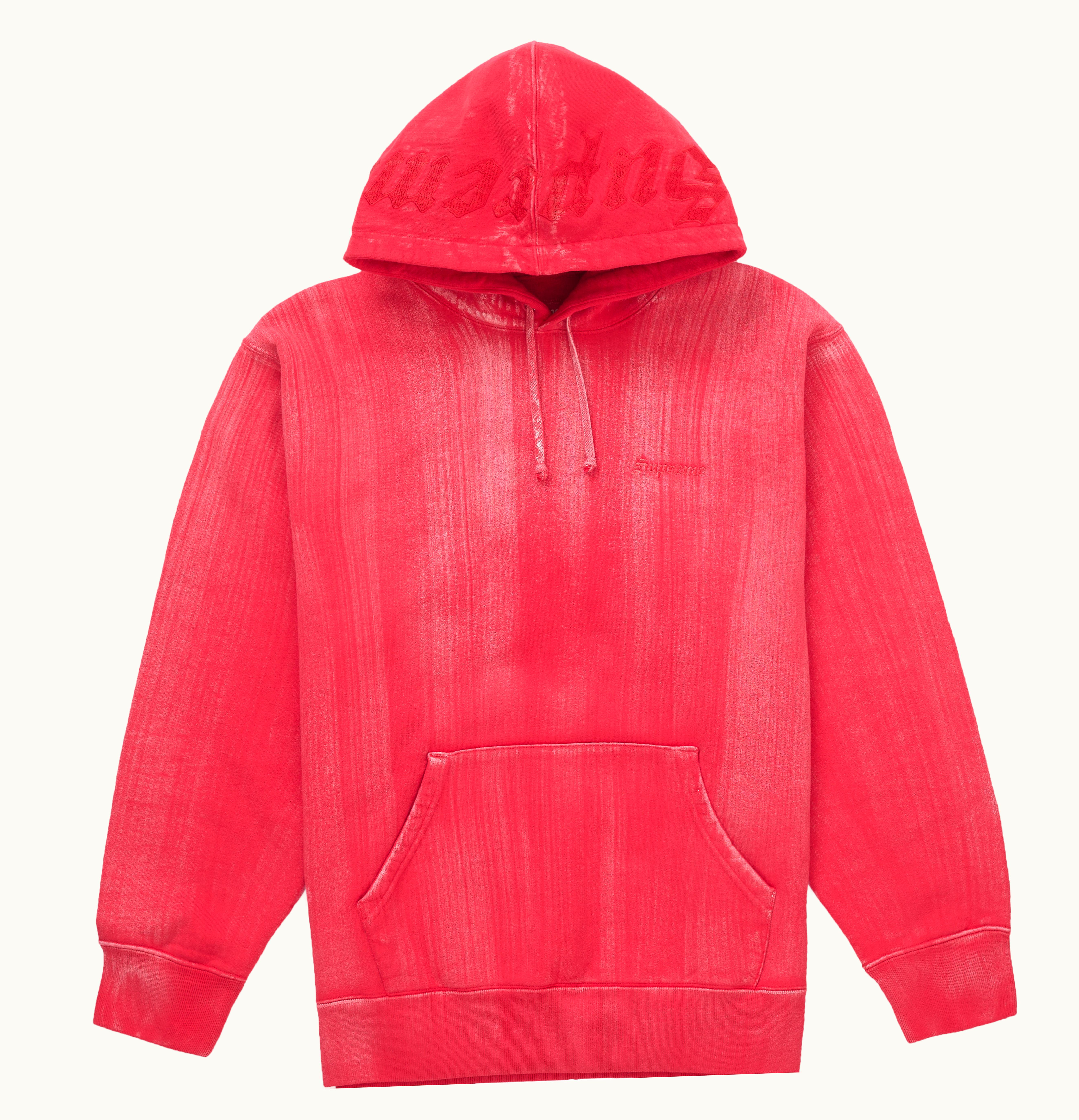 Supreme Supreme Brush Stroke Hooded Sweatshirt Red
