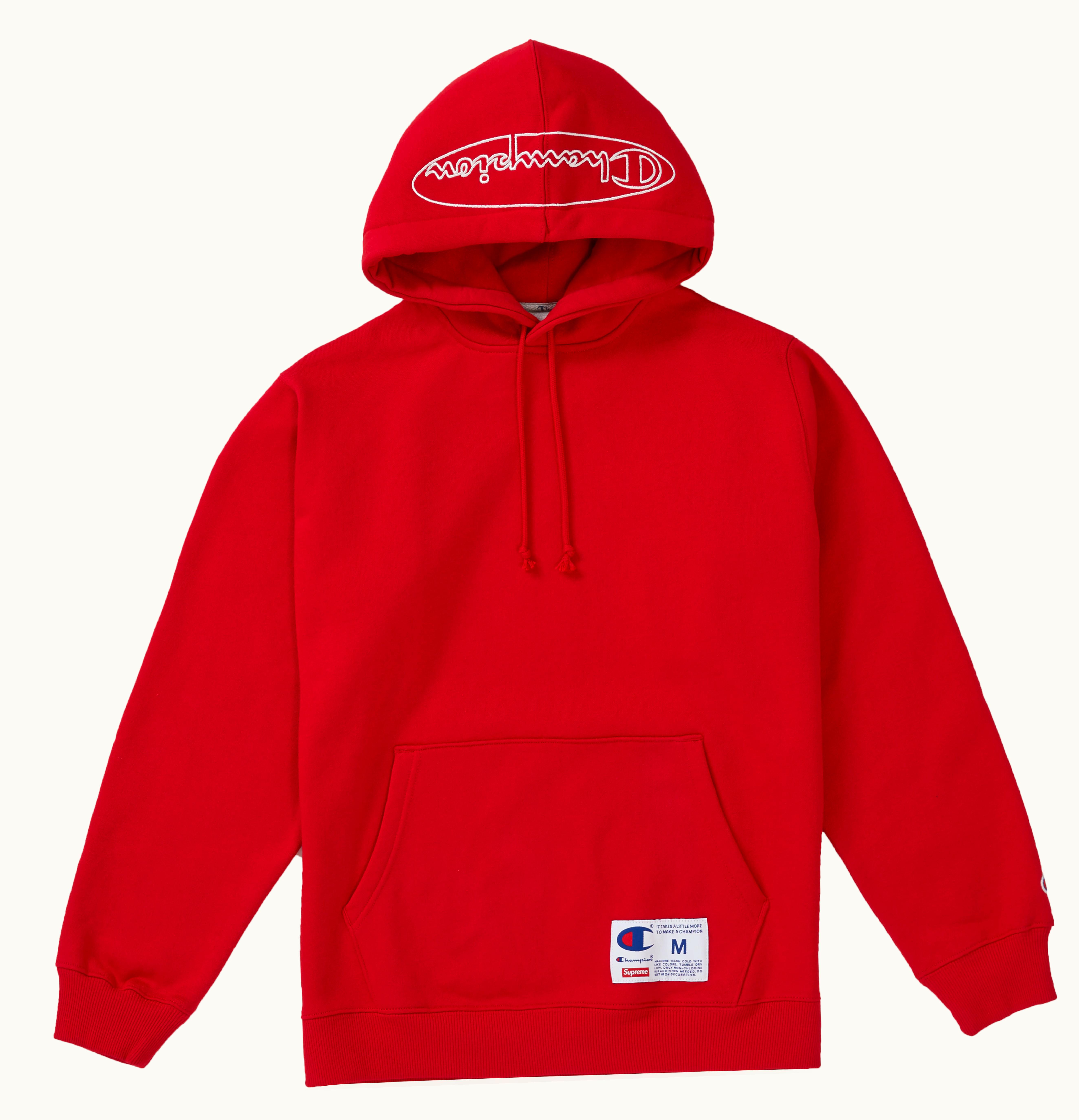 Supreme Supreme Champion Outline Hooded Sweatshirt Dark Red