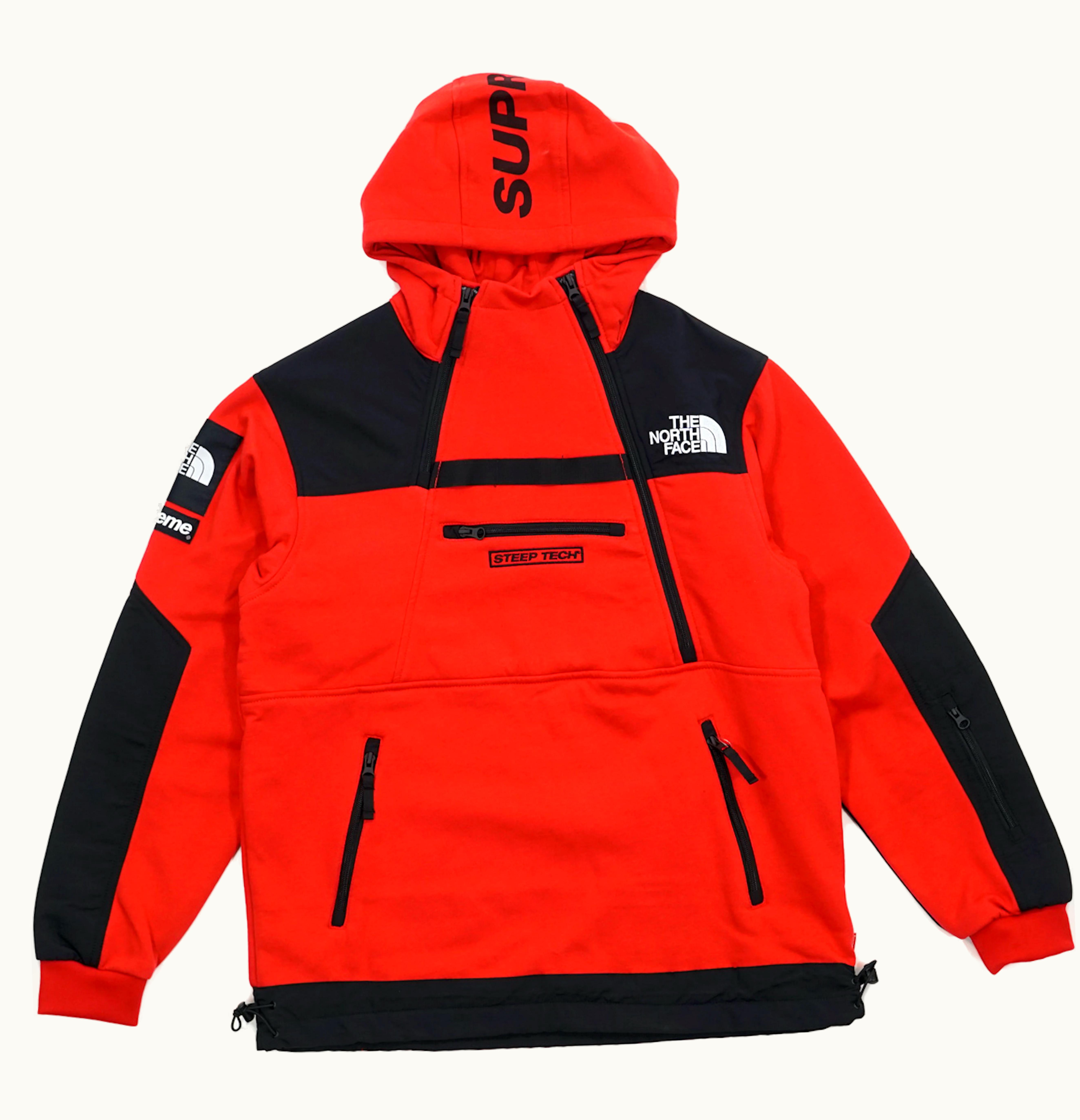 Supreme Supreme The North Face Steep Tech Hooded Sweatshirt Red